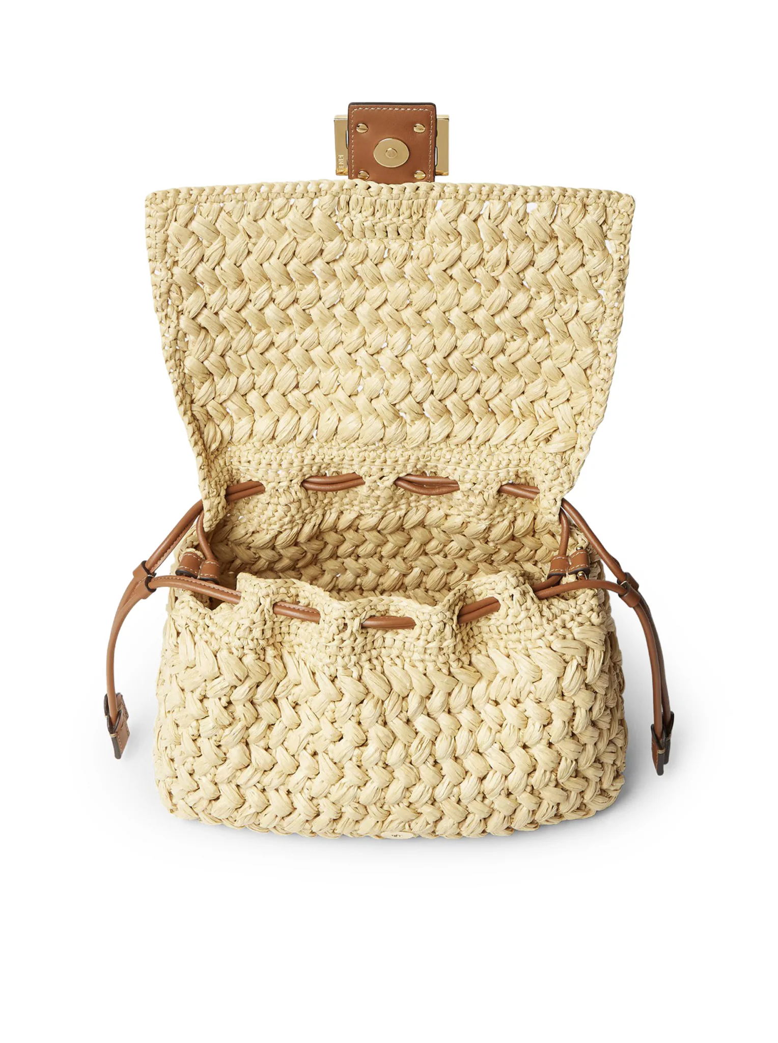 MEDIUM MAMMA BAGUETTE BAG IN WOVEN RAFFIA - Image 6