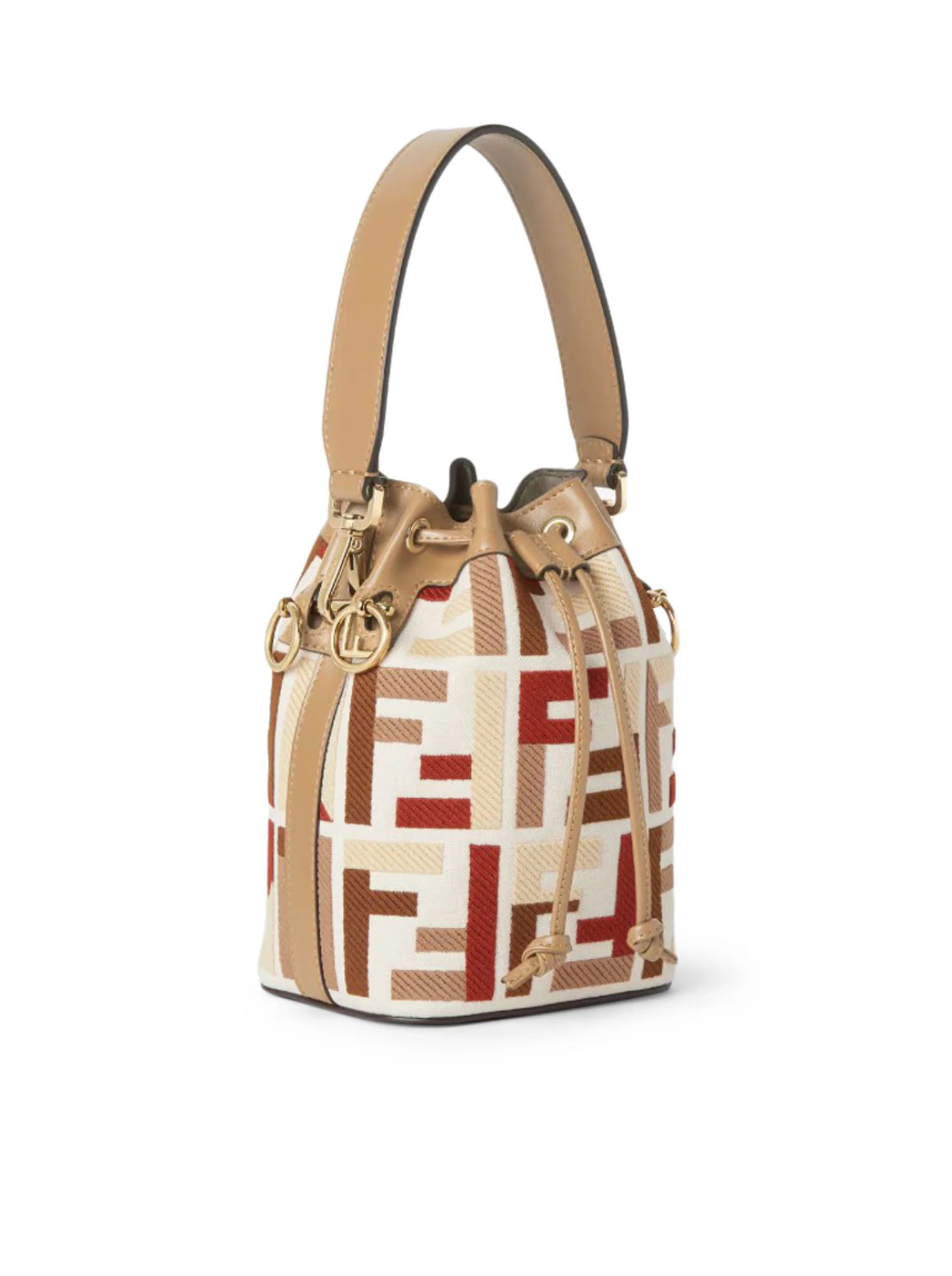 MON TRESOR MINI CANVAS BAG WITH FF EMBROIDERY - Image 4