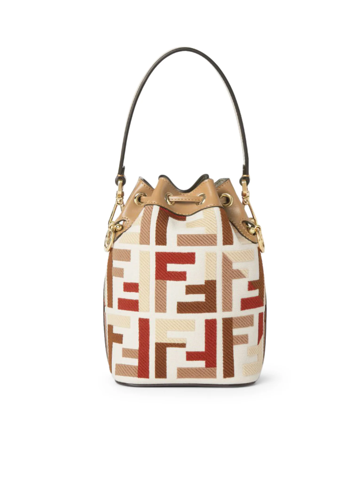 MON TRESOR MINI CANVAS BAG WITH FF EMBROIDERY - Image 5