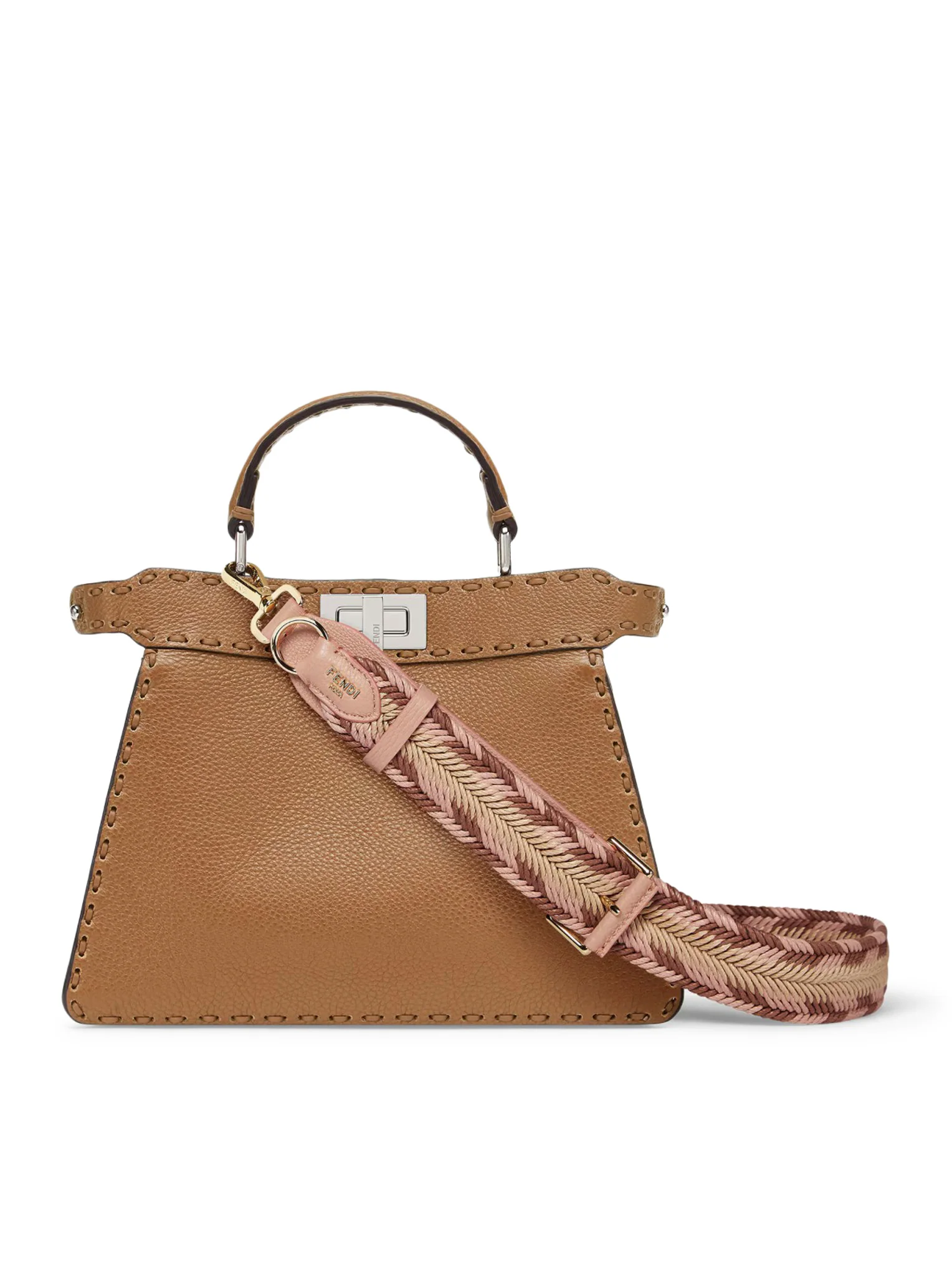 PEEKABOO ISEEU SMALL SADDLERY BAG CAPPUCCINO COLOR - Image 4