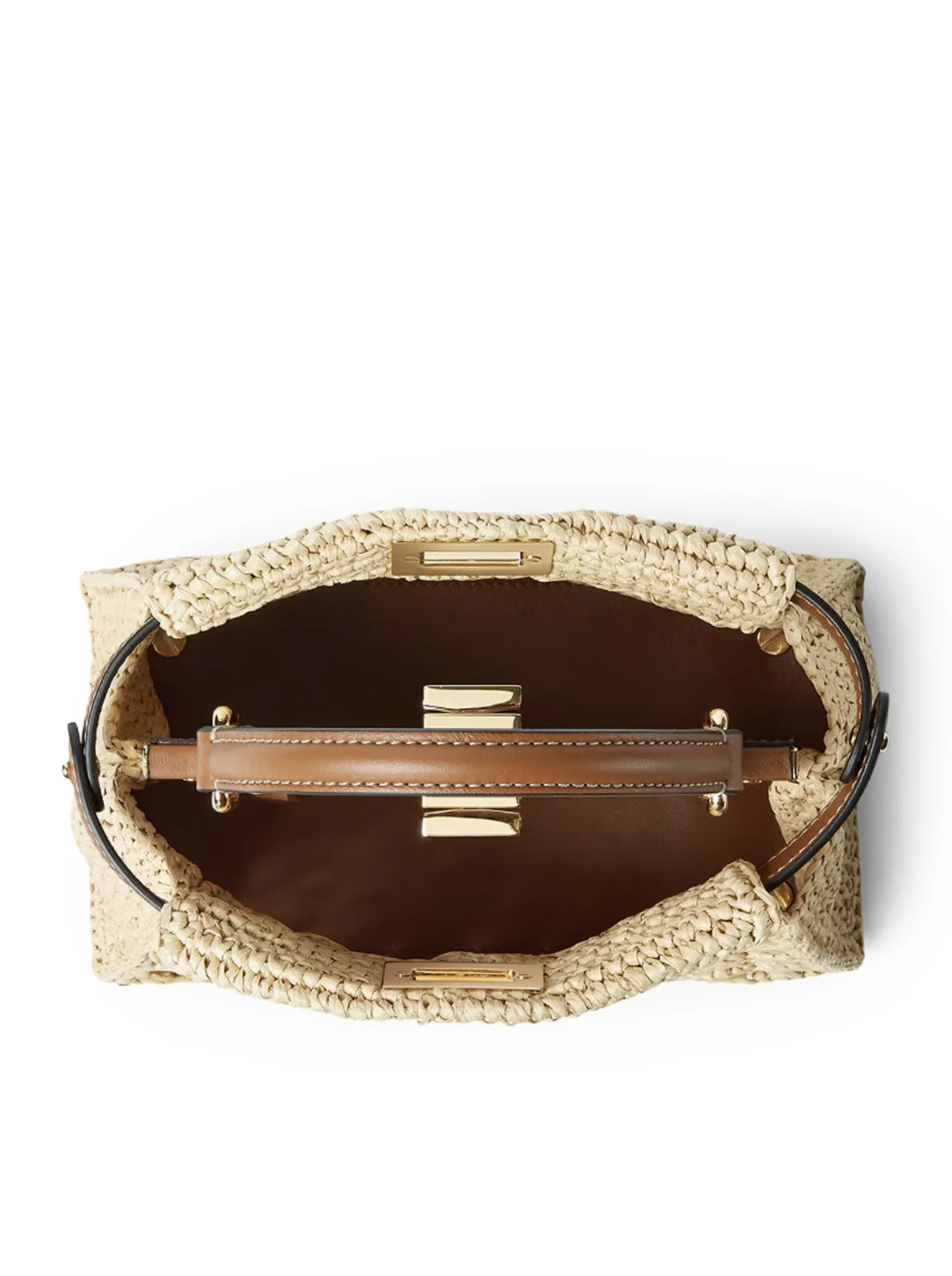 PEEKABOO MINI BAG IN RAFFIA WITH OPENWORK WOVEN PATTERN - Image 6