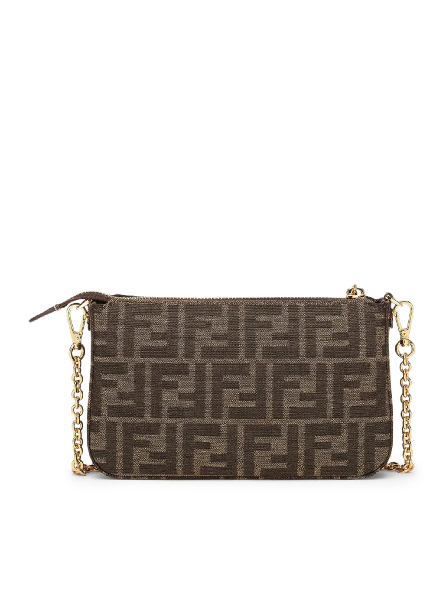 POUCH BAGUETTE WITH CHAIN ??IN FF JACQUARD FABRIC - Image 4