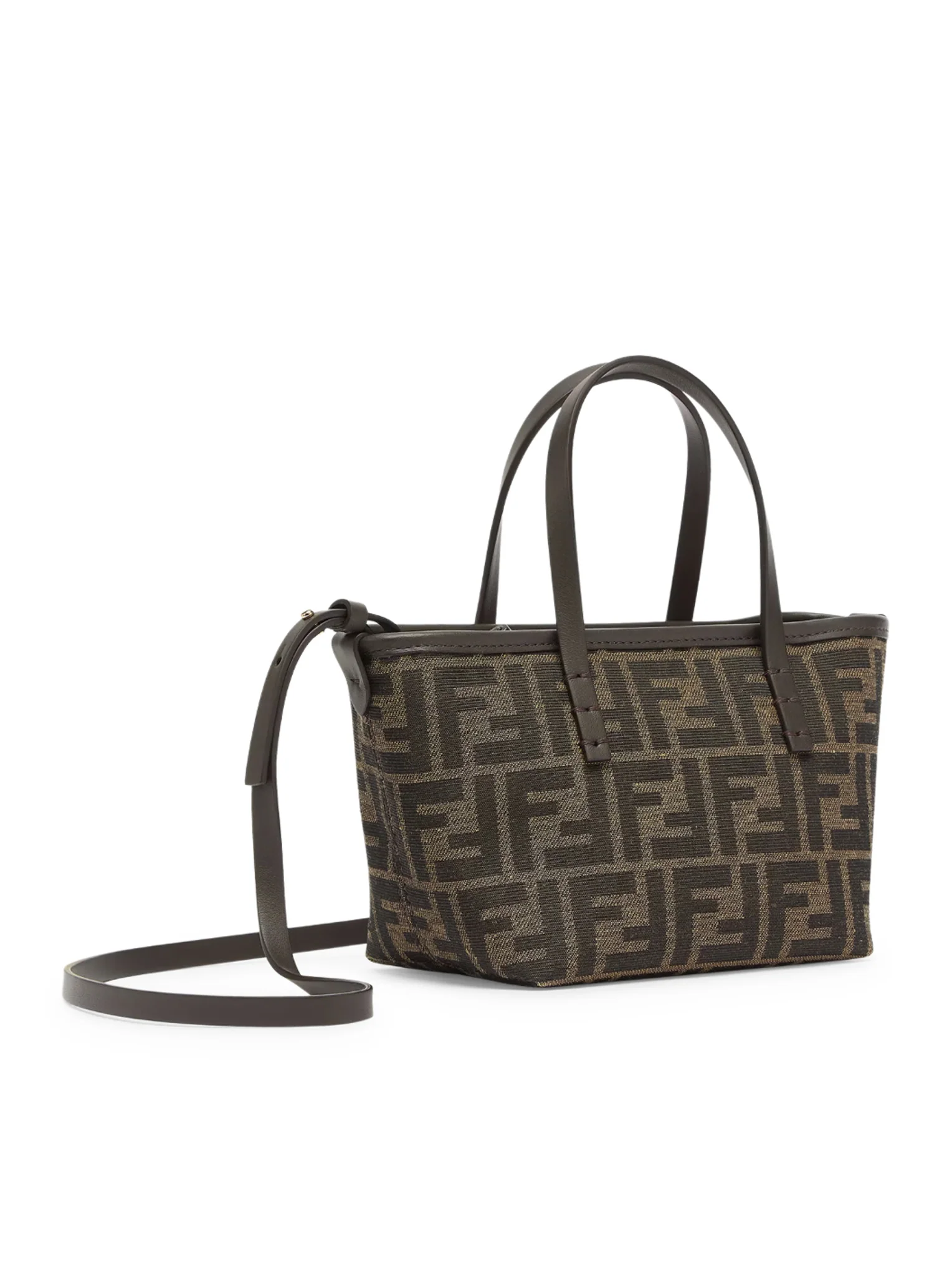 ROLL MINI IN JAQUARD FF BROWN - Image 2