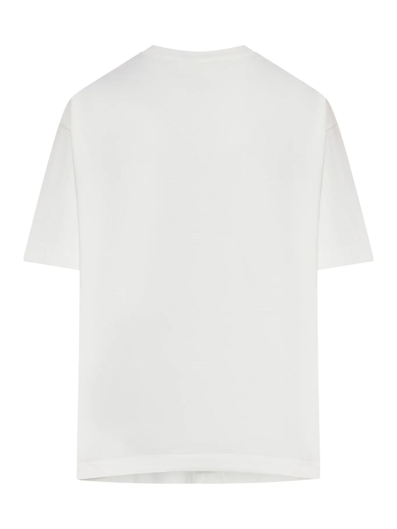 WHITE COTTON JERSEY T-SHIRT - Image 2