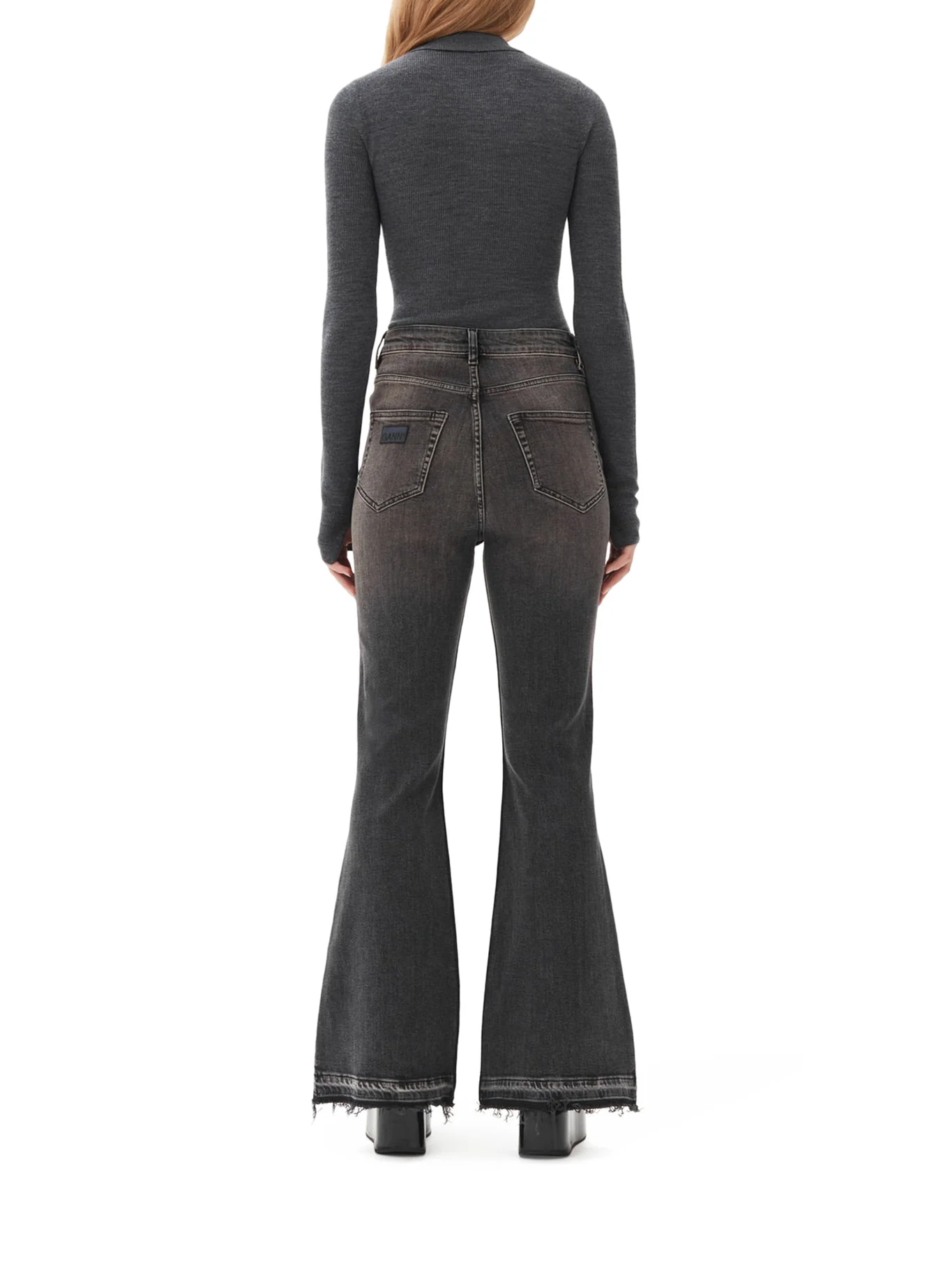 GREY KNITTED POLO SHIRT - Image 3