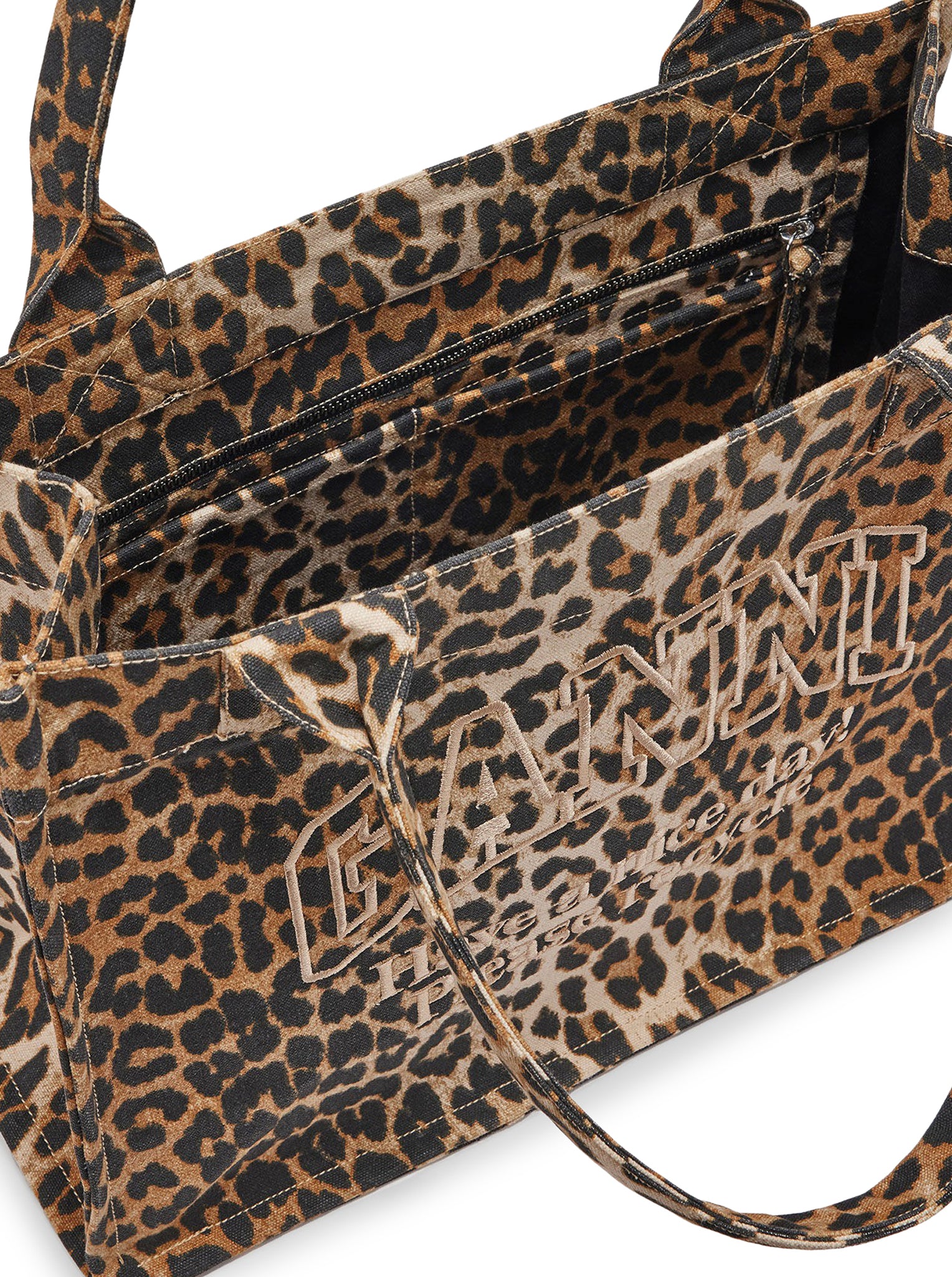 LEOPARD CANVAS TOTE BAG - Image 6