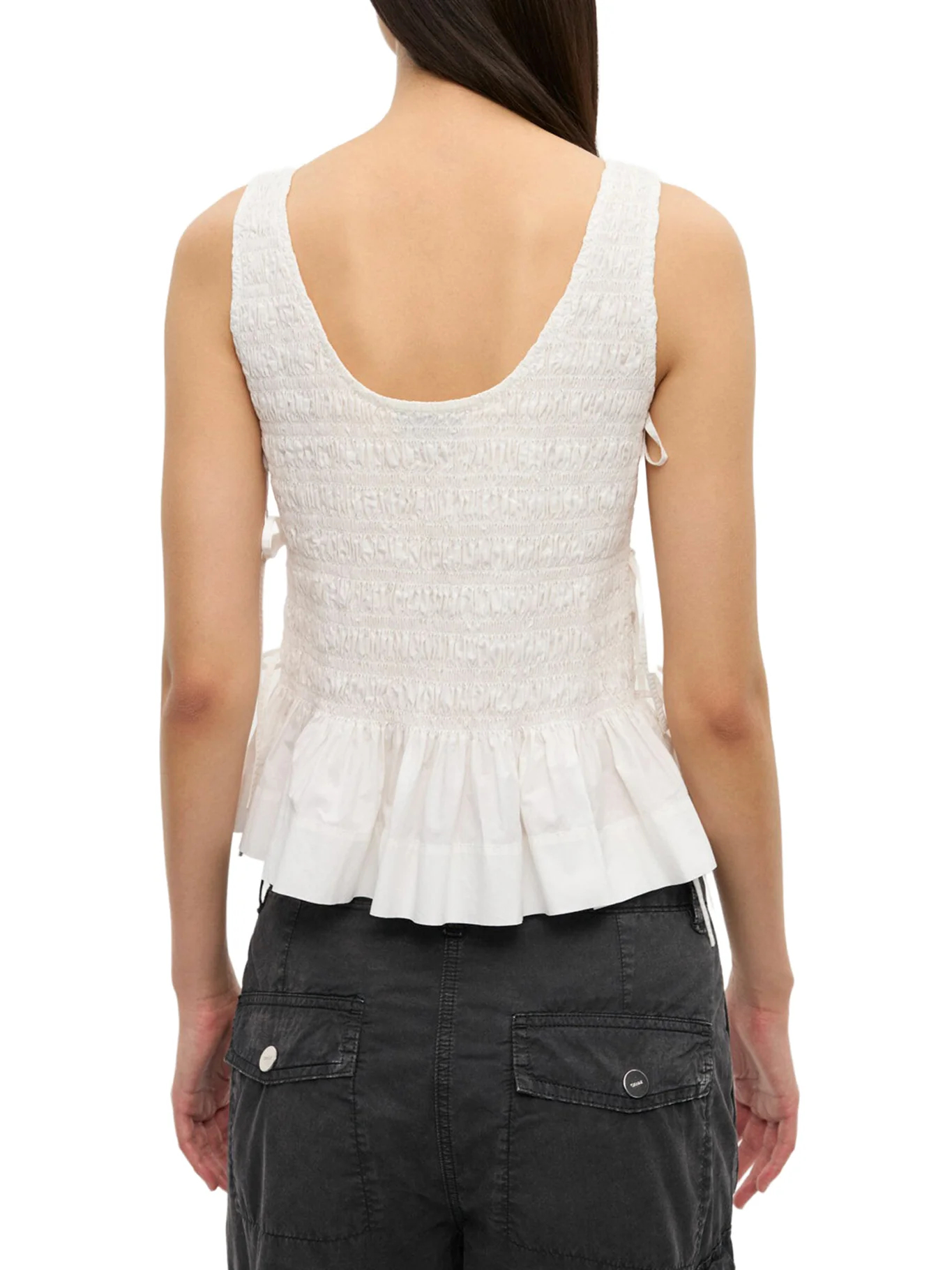 WHITE COTTON TOP WITH LAYERS - Image 4