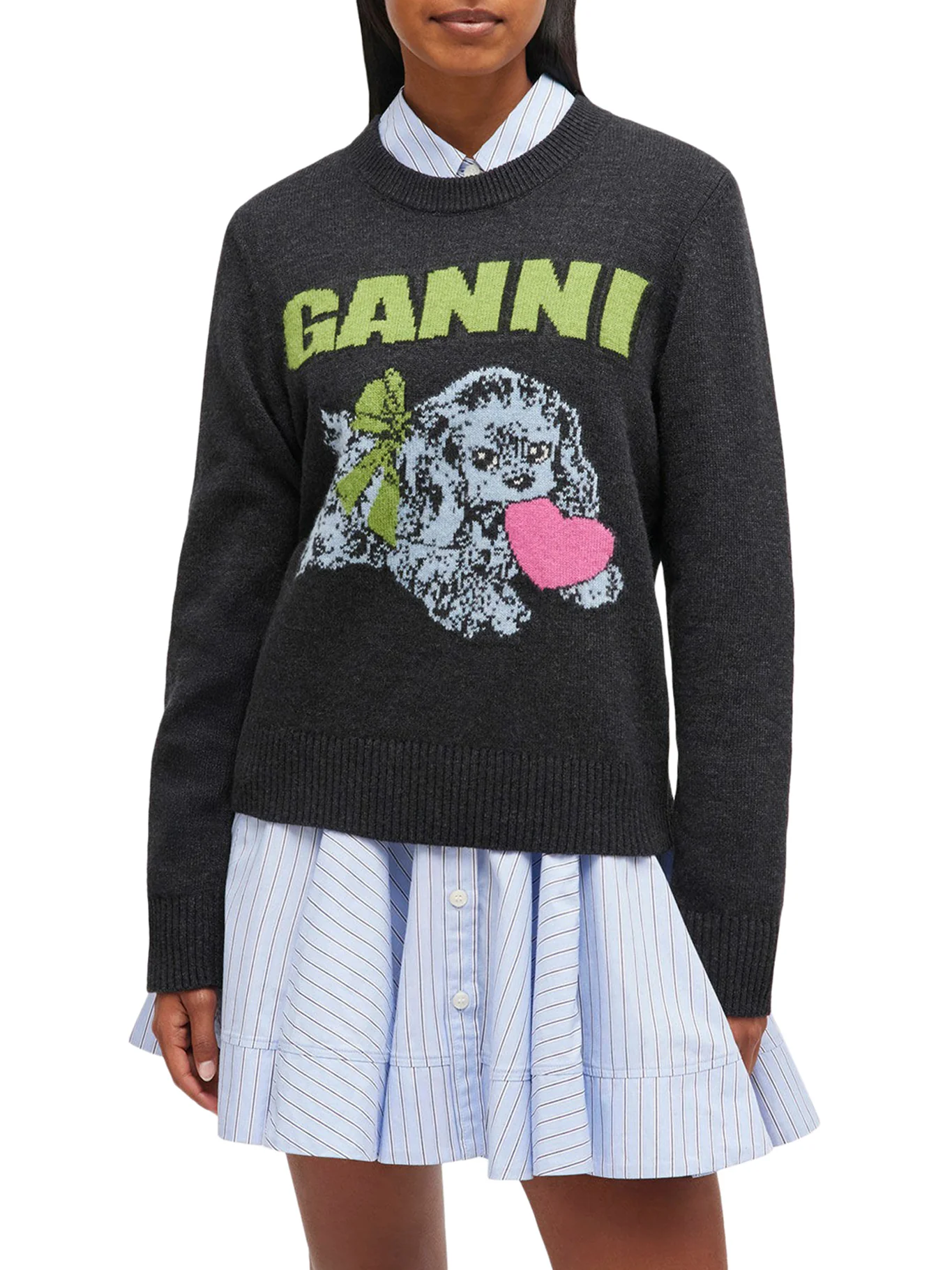 WOOL SWEATER WITH PRINT - Image 3