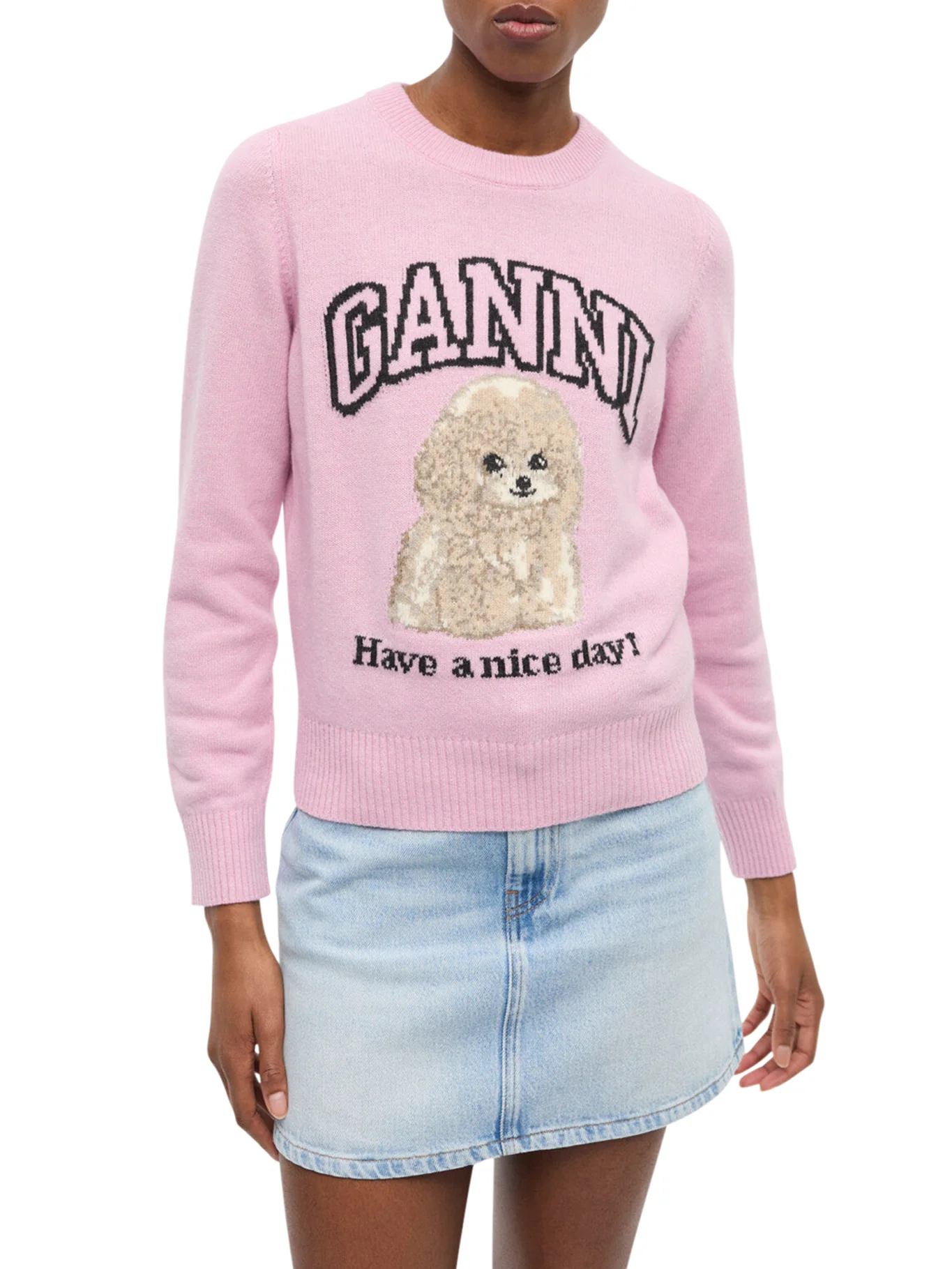 WOOL SWEATER WITH PRINT - Image 2
