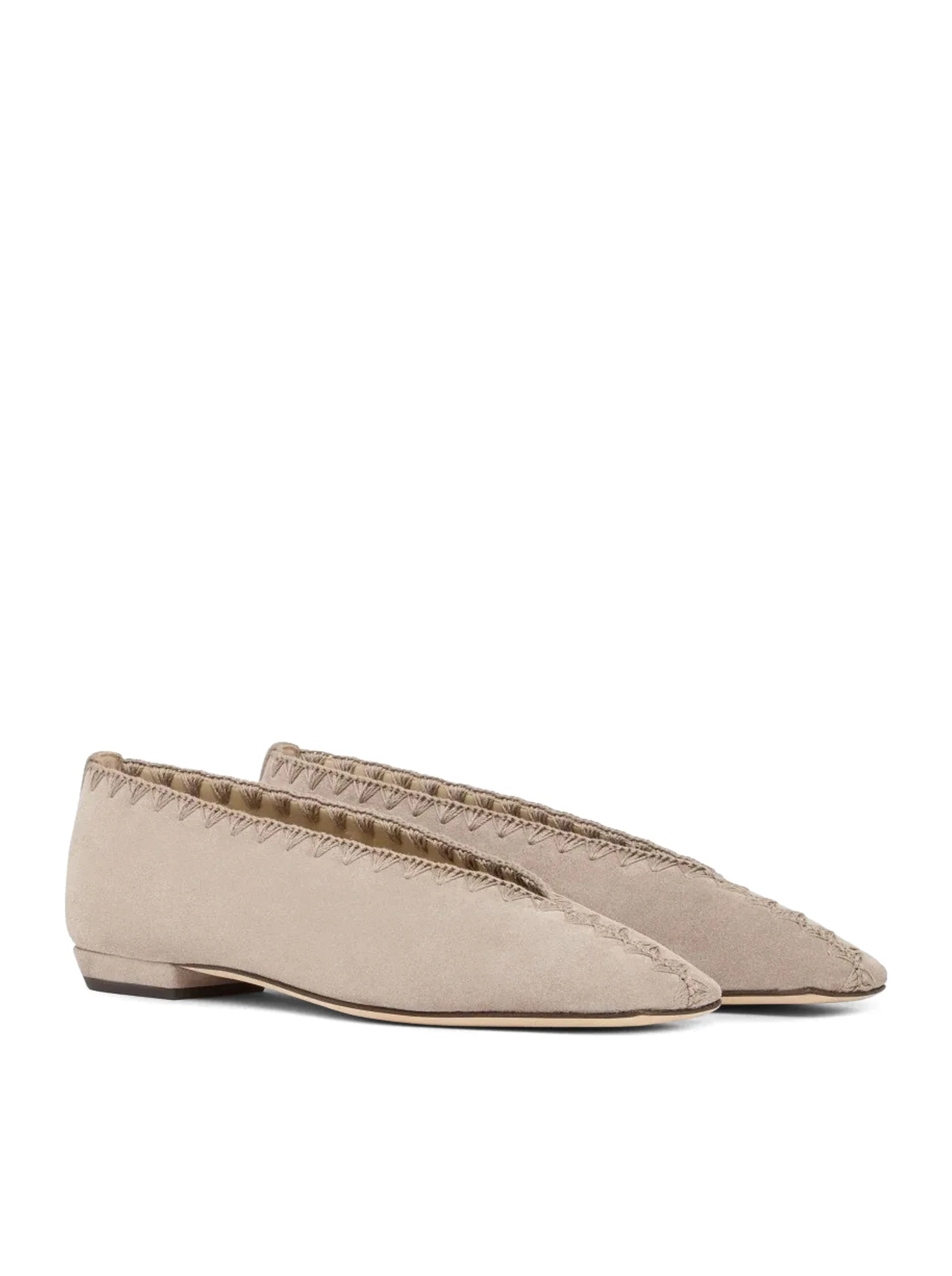 SUEDE BALLERINAS WITH EMBROIDERY - Image 2