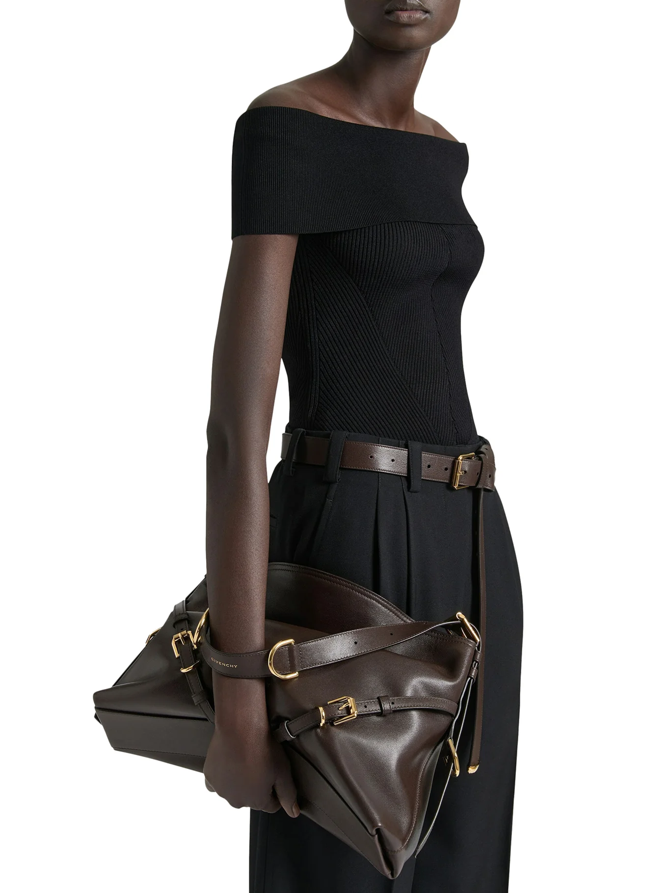 VOYOU MEDIUM BAG IN GLOSSY LEATHER - Image 2