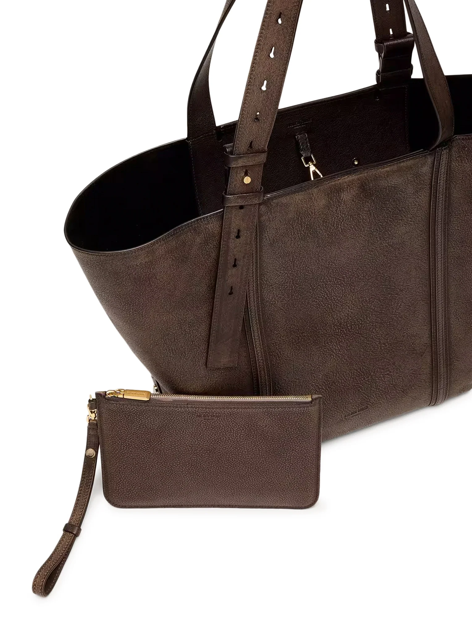 24/7 EAST WEST BAG IN DISTRESSED LEATHER - Image 6