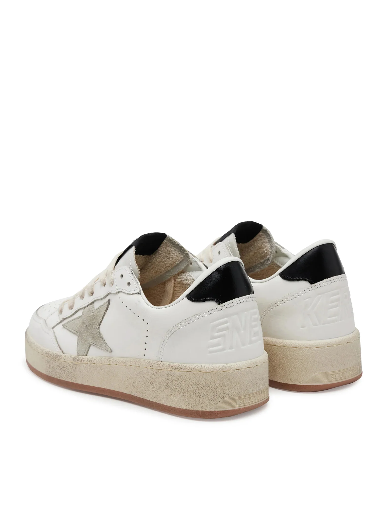 BALL STAR WITH ICE SUEDE STAR AND BLACK LEATHER HEEL - Image 3