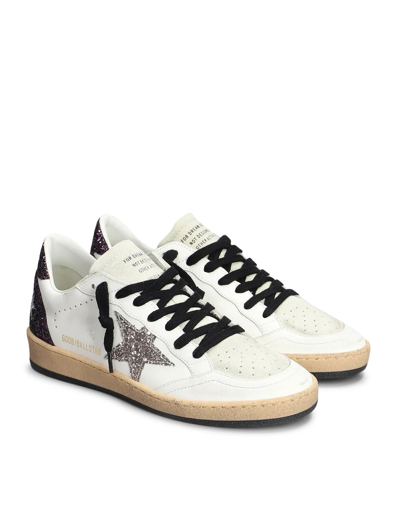 BALL-STAR SNEAKERS IN NAPPA AND GLITTER - Image 2