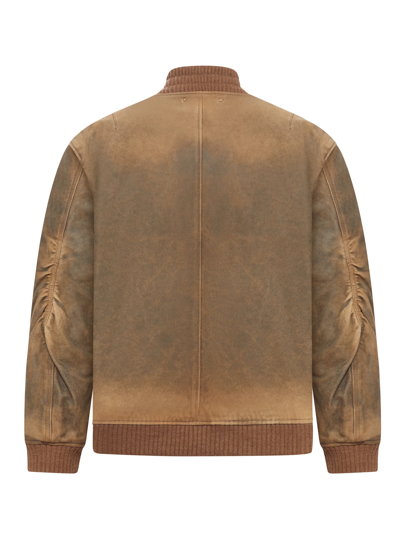 BROWN LEATHER JACKET WITH LIVED-IN EFFECT - Image 2