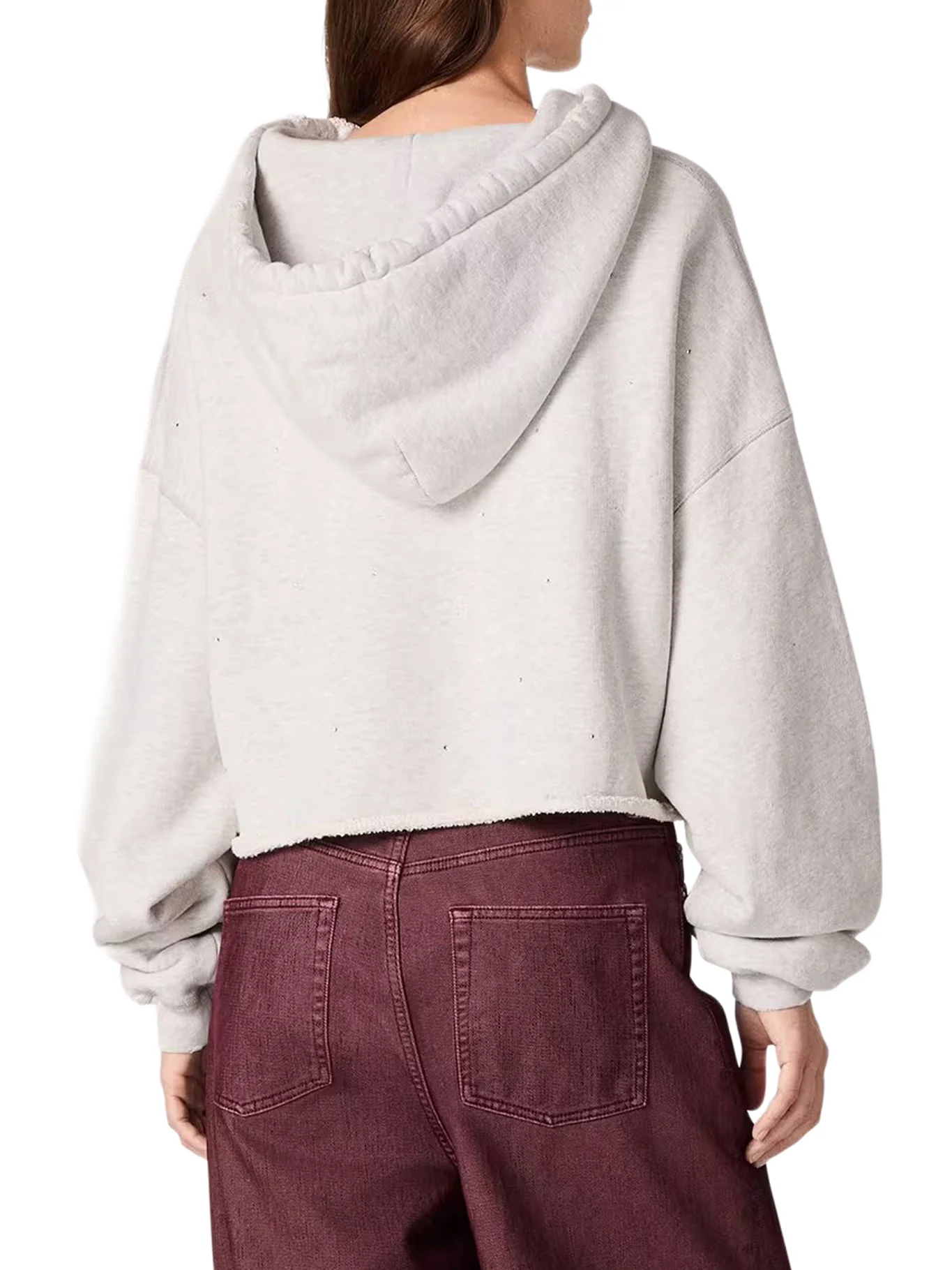 CROPPED HOODIE WITH MICRO APPLICATIONS - Image 4