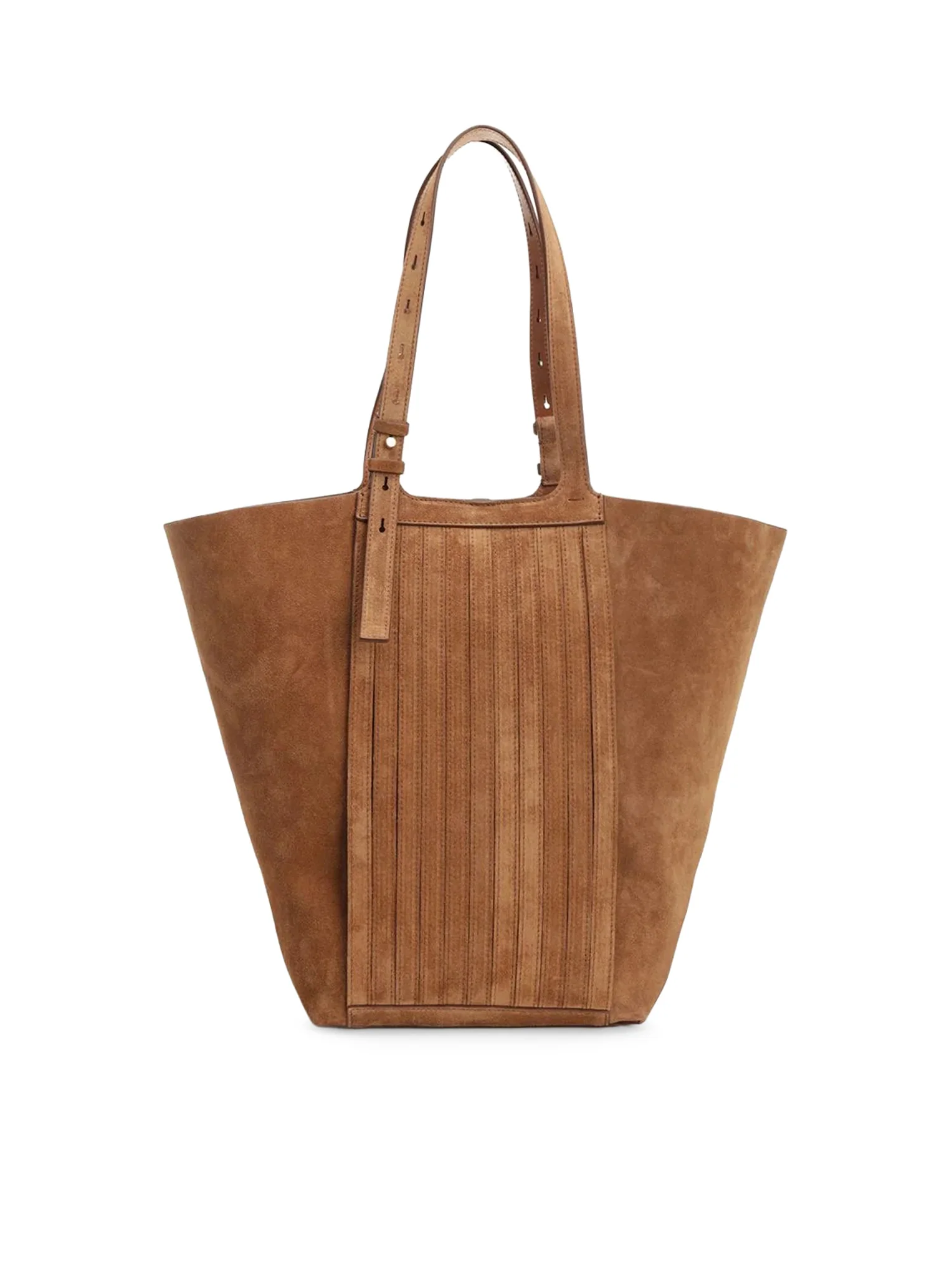 LEATHER FRINGED TOTE BAG - Image 4