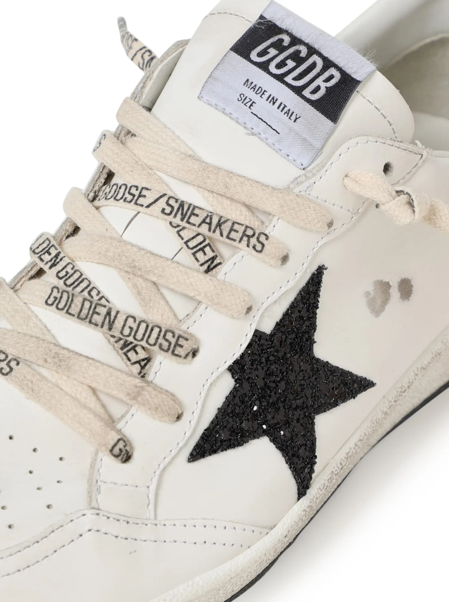 BALL-STAR SNEAKERS IN LEATHER AND GLITTER - Image 4