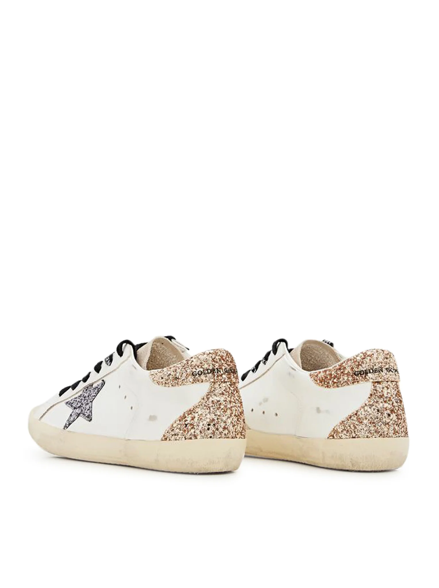 SUPER-STAR SNEAKERS IN LEATHER AND GLITTER - Image 3