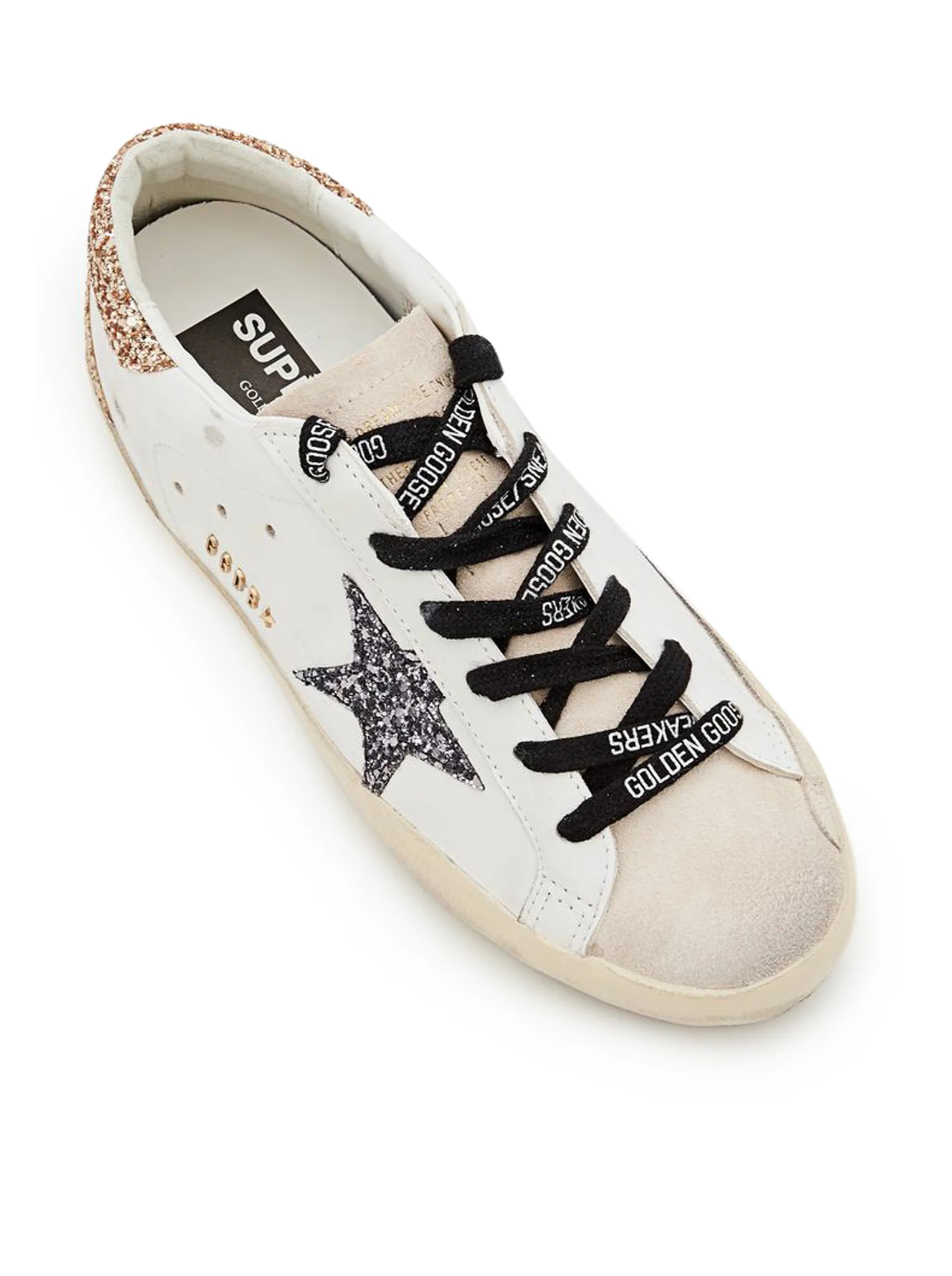 SUPER-STAR SNEAKERS IN LEATHER AND GLITTER - Image 4
