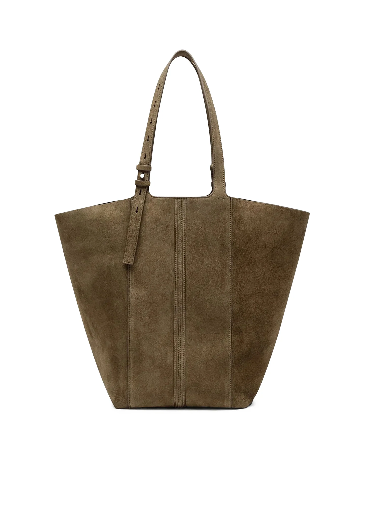 SUEDE TOTE BAG WITH FRINGES - Image 3