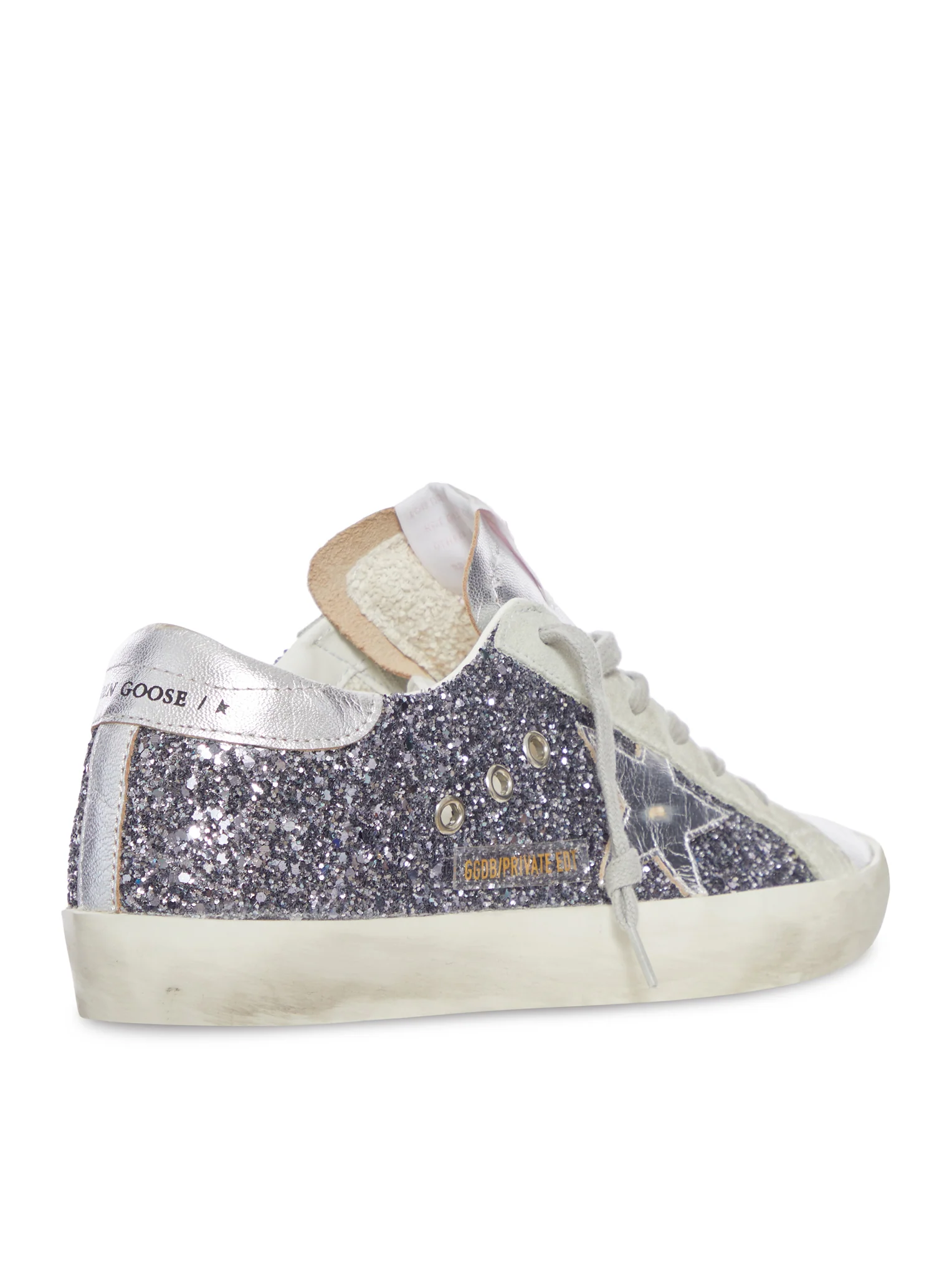 SUPER-STAR IN LEATHER WITH SILVER GLITTER - Image 3