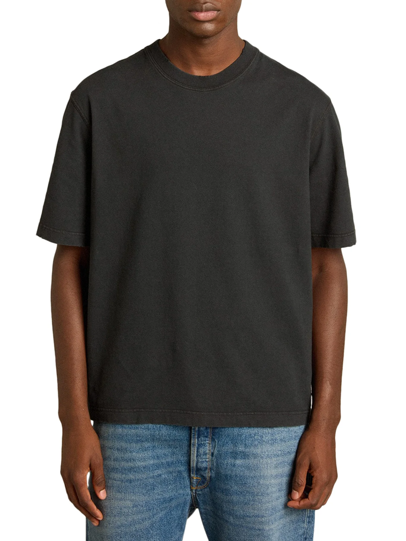 T-SHIRT WITH REVERSE LOGO ON THE BACK - Image 3