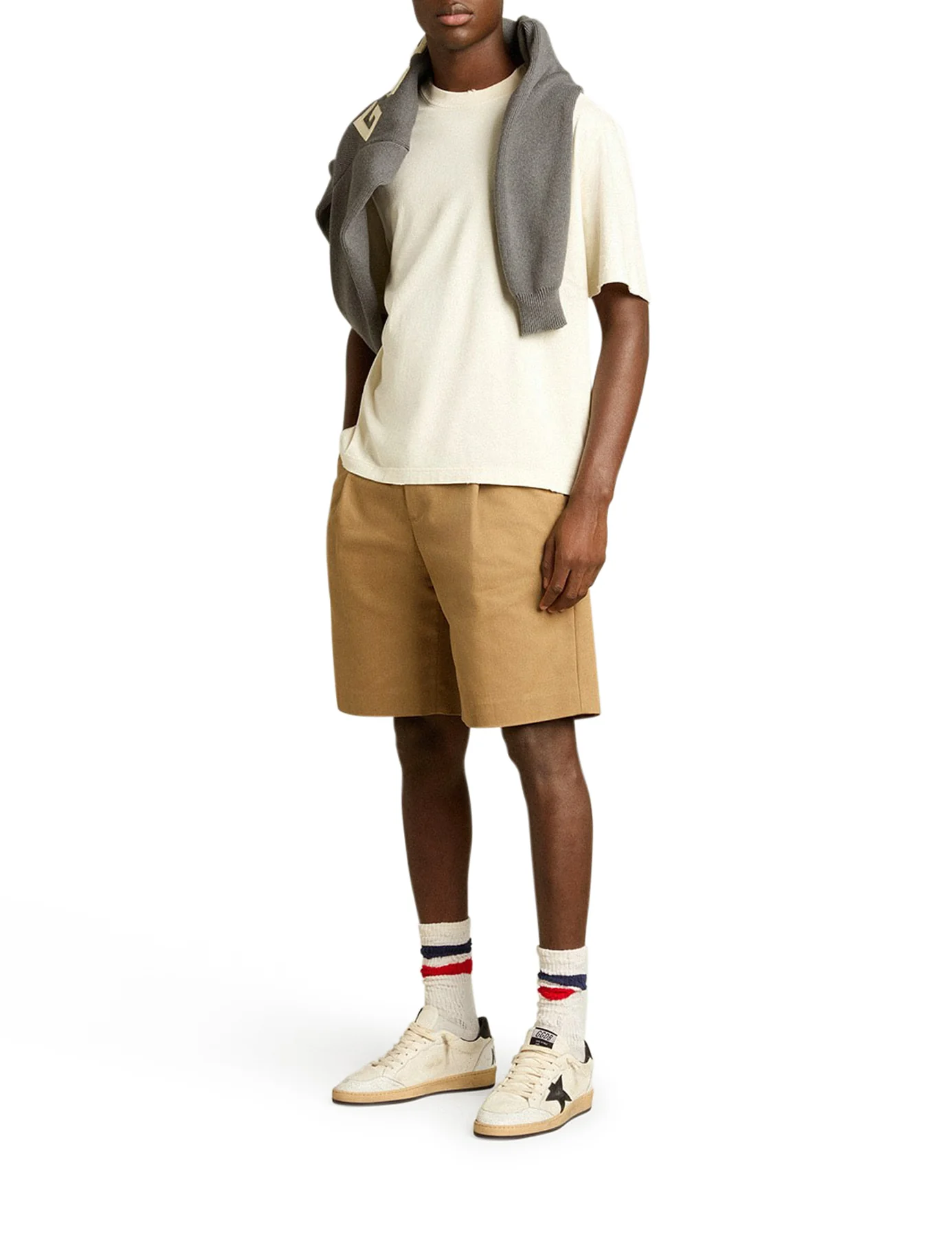 T-SHIRT WITH REVERSE LOGO ON THE BACK - Image 2