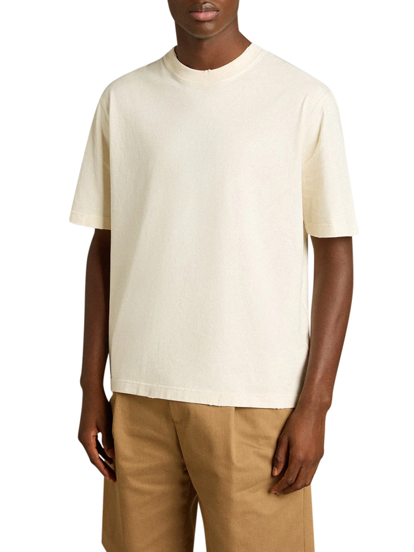 T-SHIRT WITH REVERSE LOGO ON THE BACK - Image 3