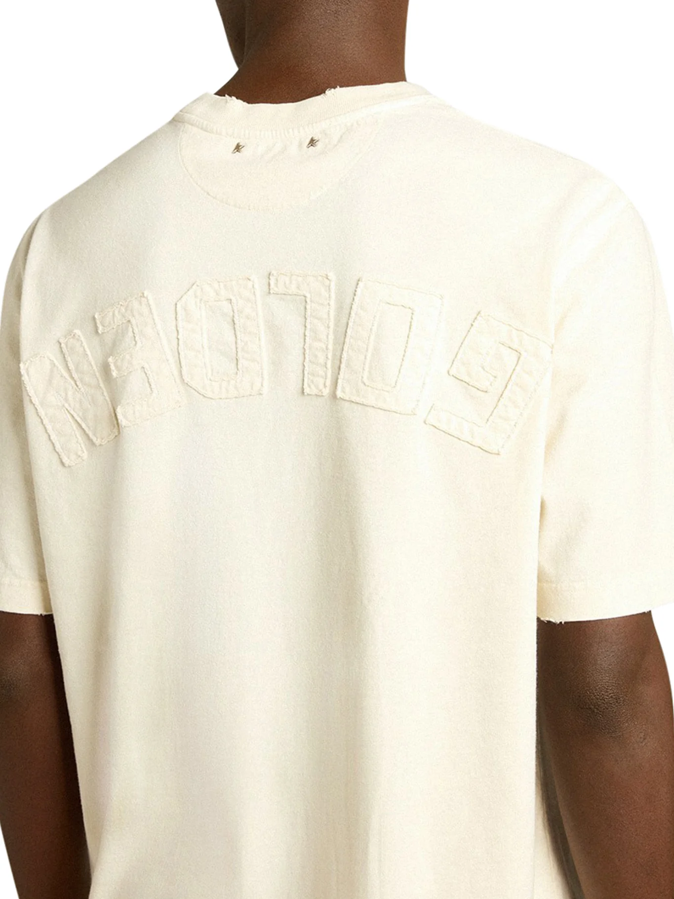 T-SHIRT WITH REVERSE LOGO ON THE BACK - Image 5