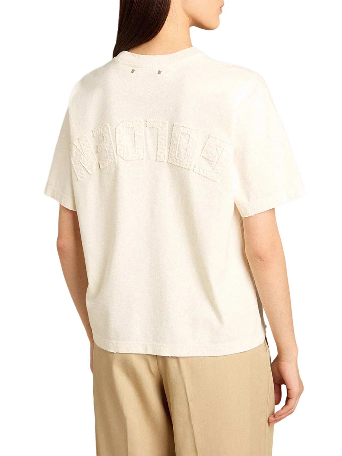 T-SHIRT WITH REVERSE LOGO ON THE BACK - Image 3