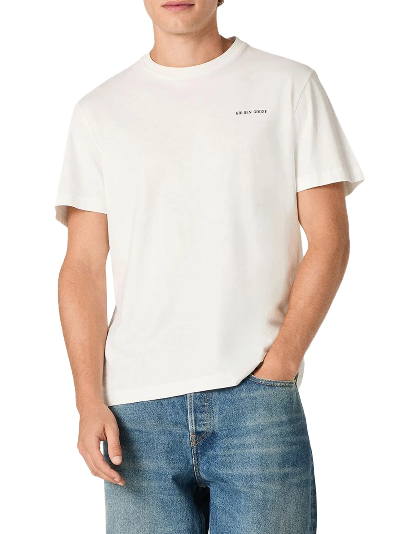 VINTAGE WHITE COTTON JERSEY T-SHIRT - Image 3