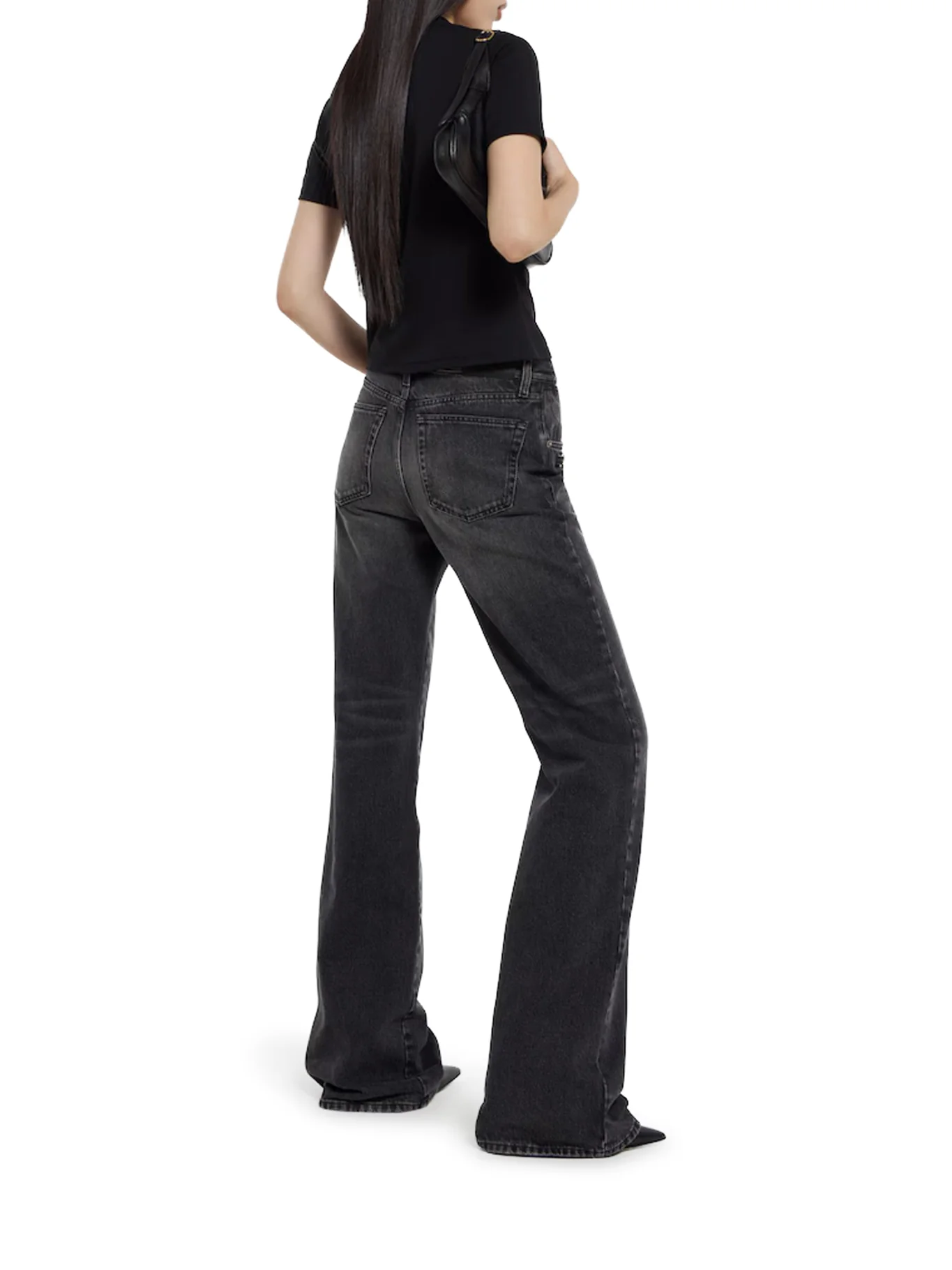 COTTON DENIM TROUSERS WITH CLAMP - Image 3