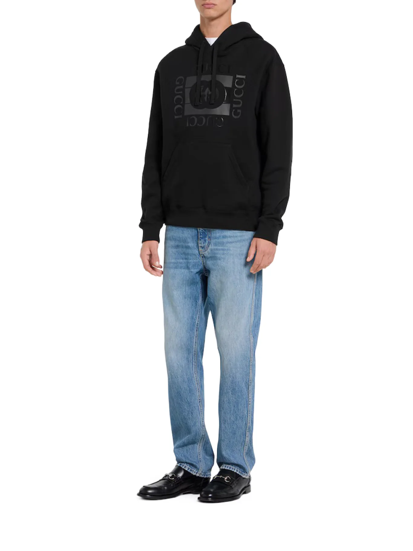 COTTON JERSEY HOODIE WITH PRINT - Image 2