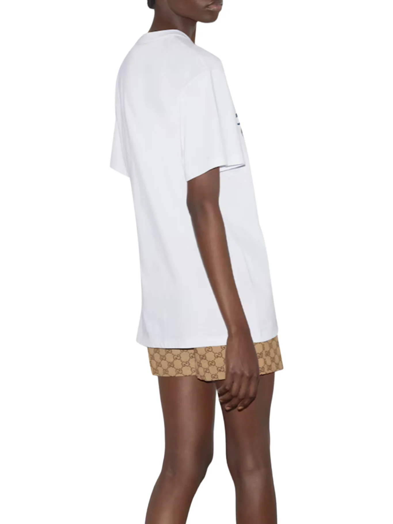 COTTON JERSEY T-SHIRT WITH PRINTED LOGO - Image 4