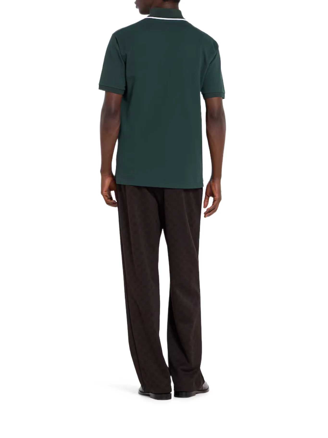 COTTON PIQUET POLO SHIRT WITH EMBROIDERED LOGO - Image 3