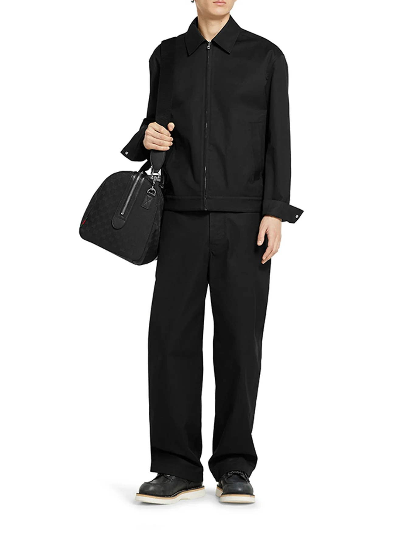 COTTON TWILL JACKET WITH WEB DETAIL - Image 2