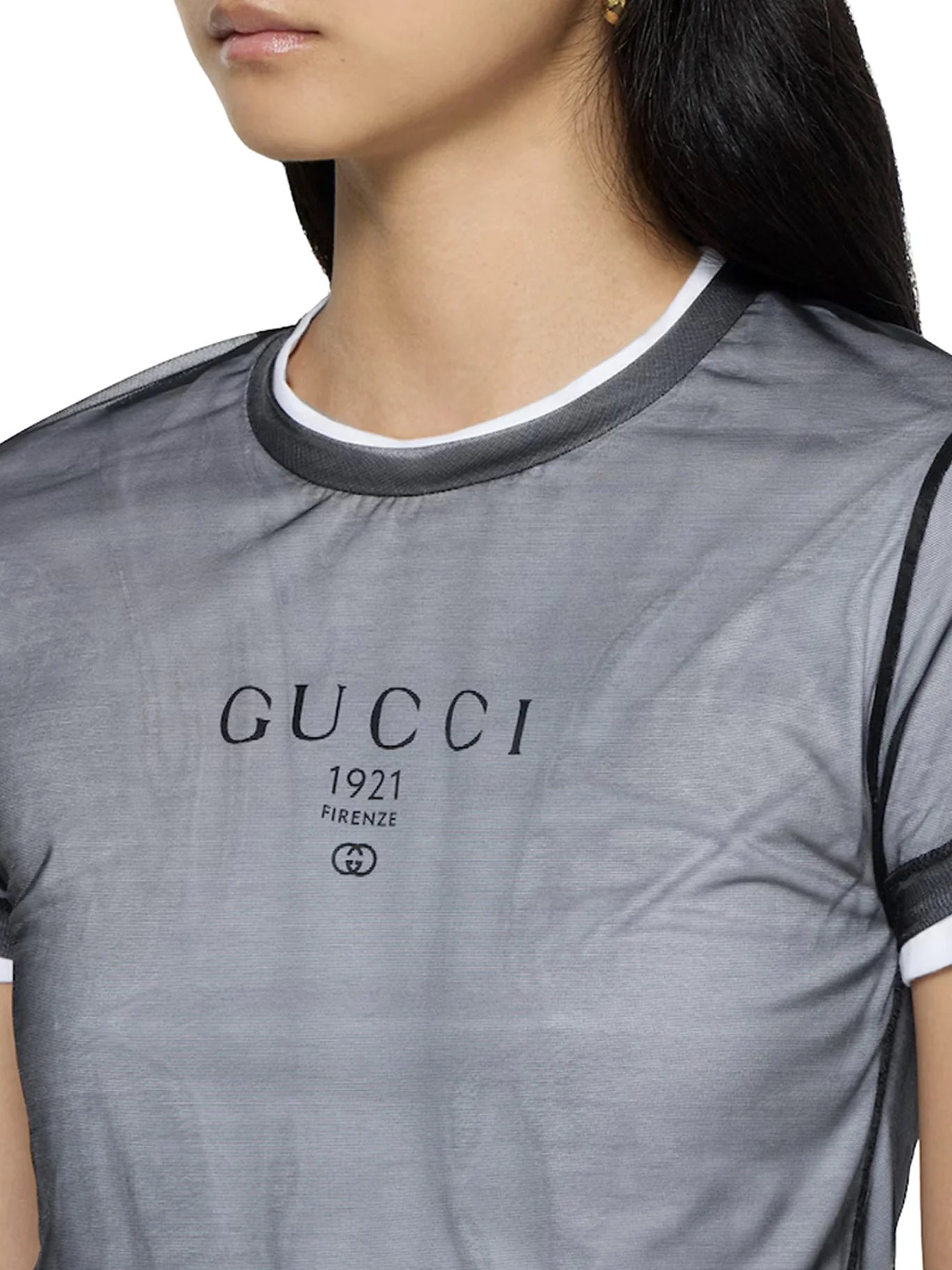 DOUBLE-LAYER JERSEY T-SHIRT WITH PRINT - Image 4
