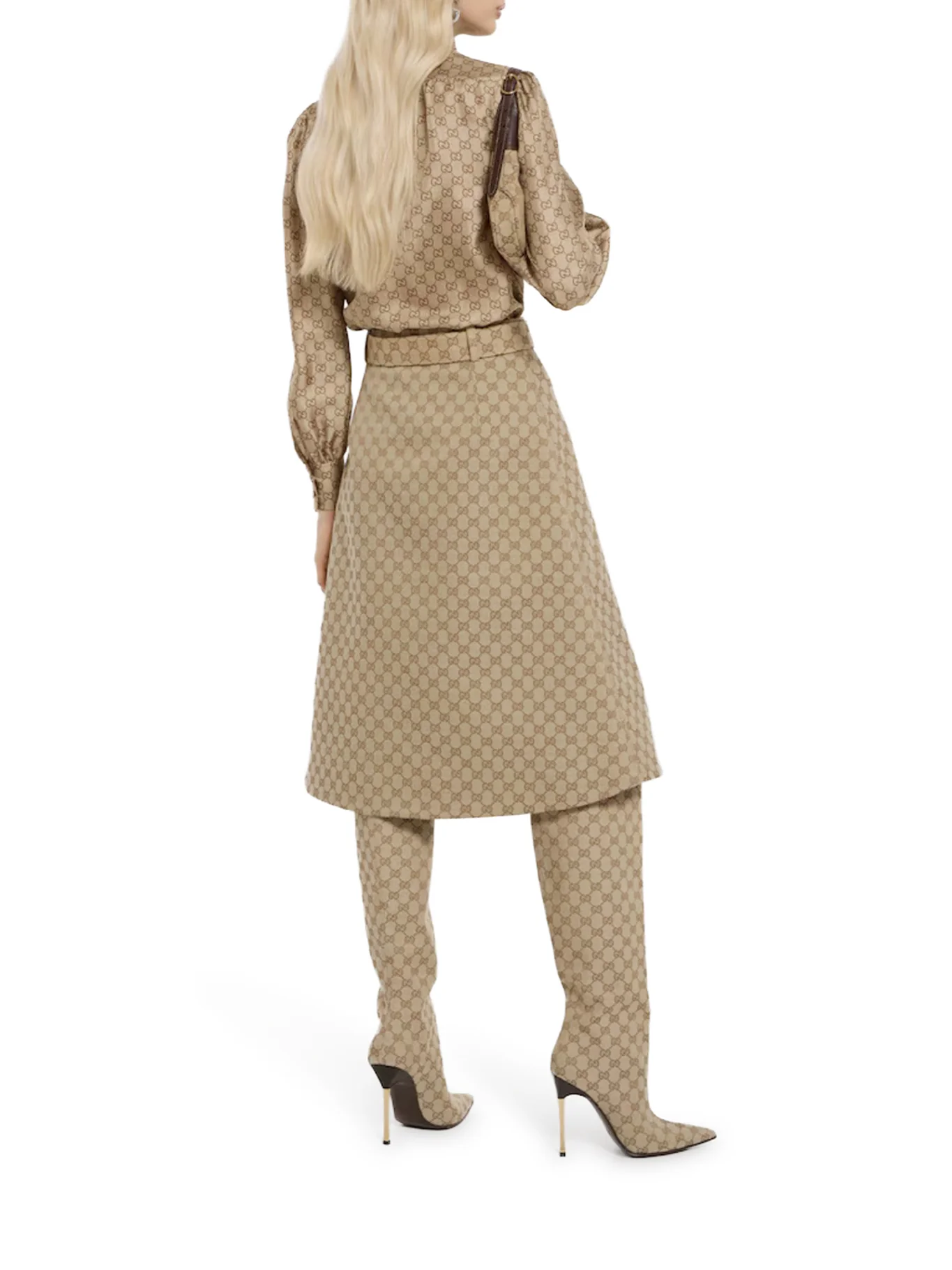 GG COTTON CANVAS FABRIC SKIRT - Image 3