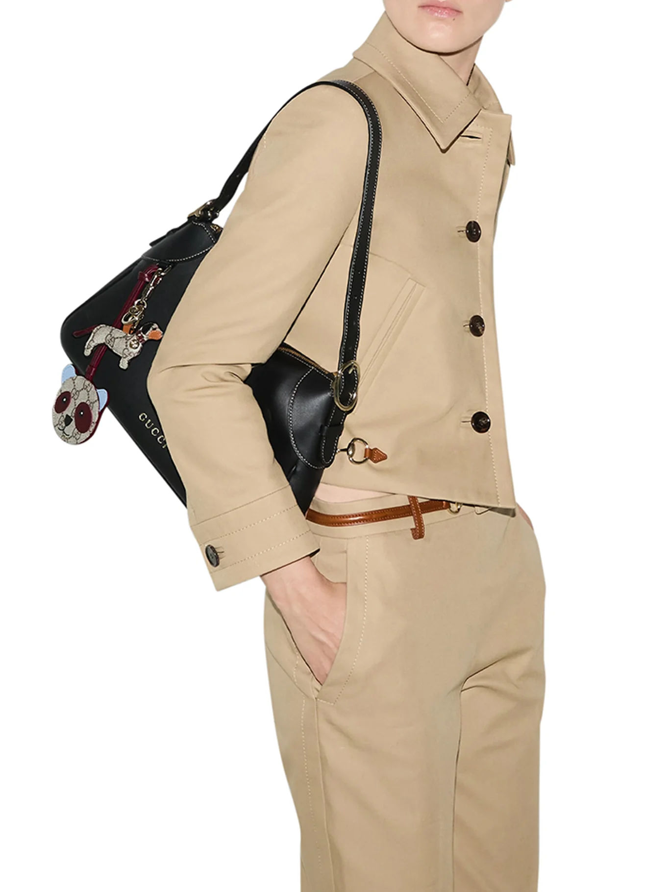 GG EMBLEM SHOULDER BAG MEDIUM SIZE - Image 2