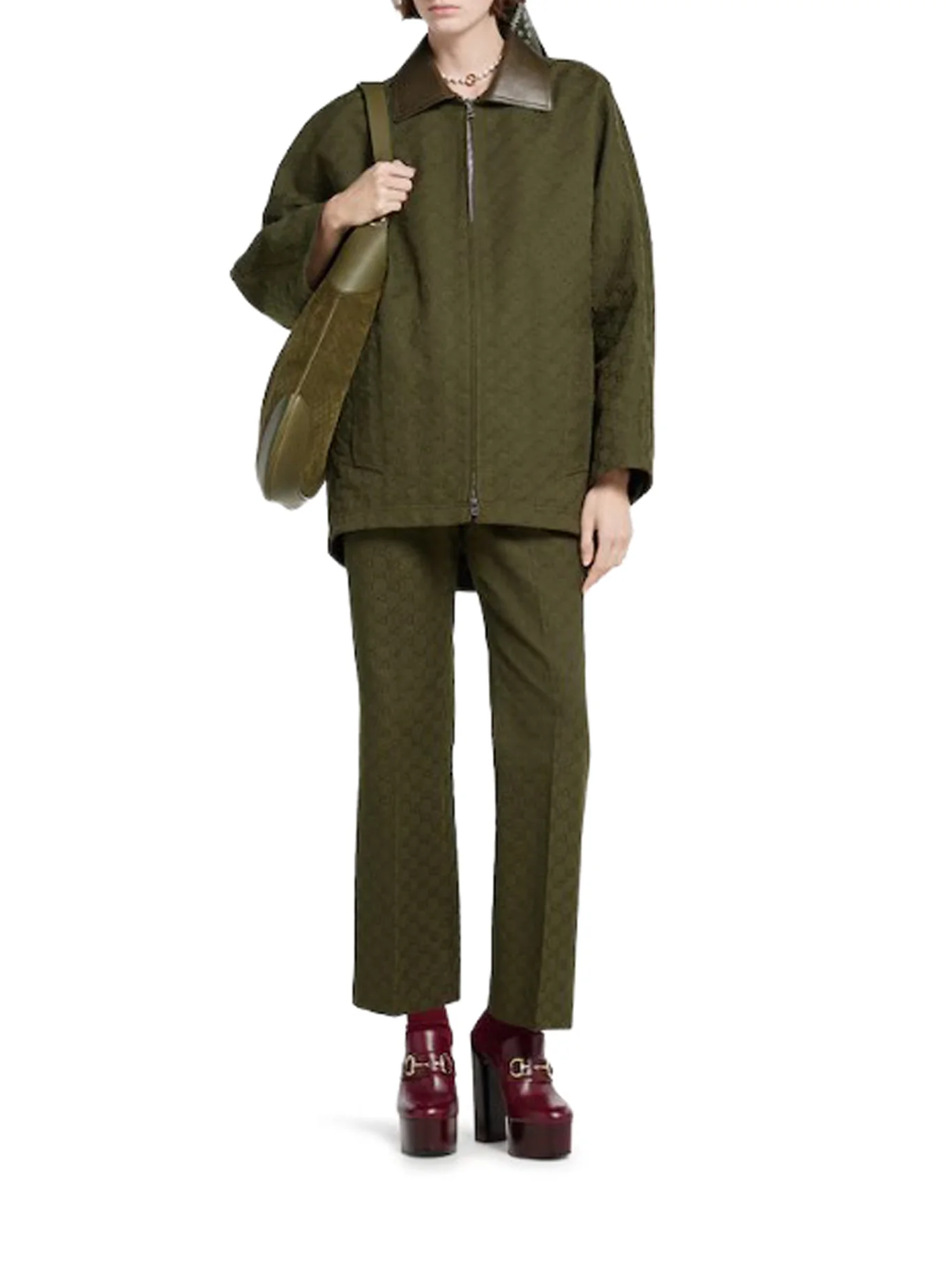 GG FABRIC ZIP-UP JACKET - Image 2