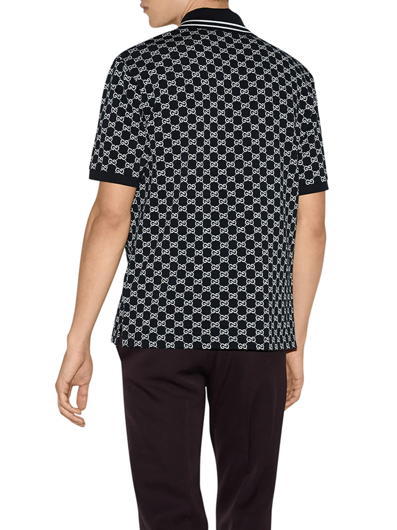 GG JACQUARD COTTON PIQUET POLO - Image 3