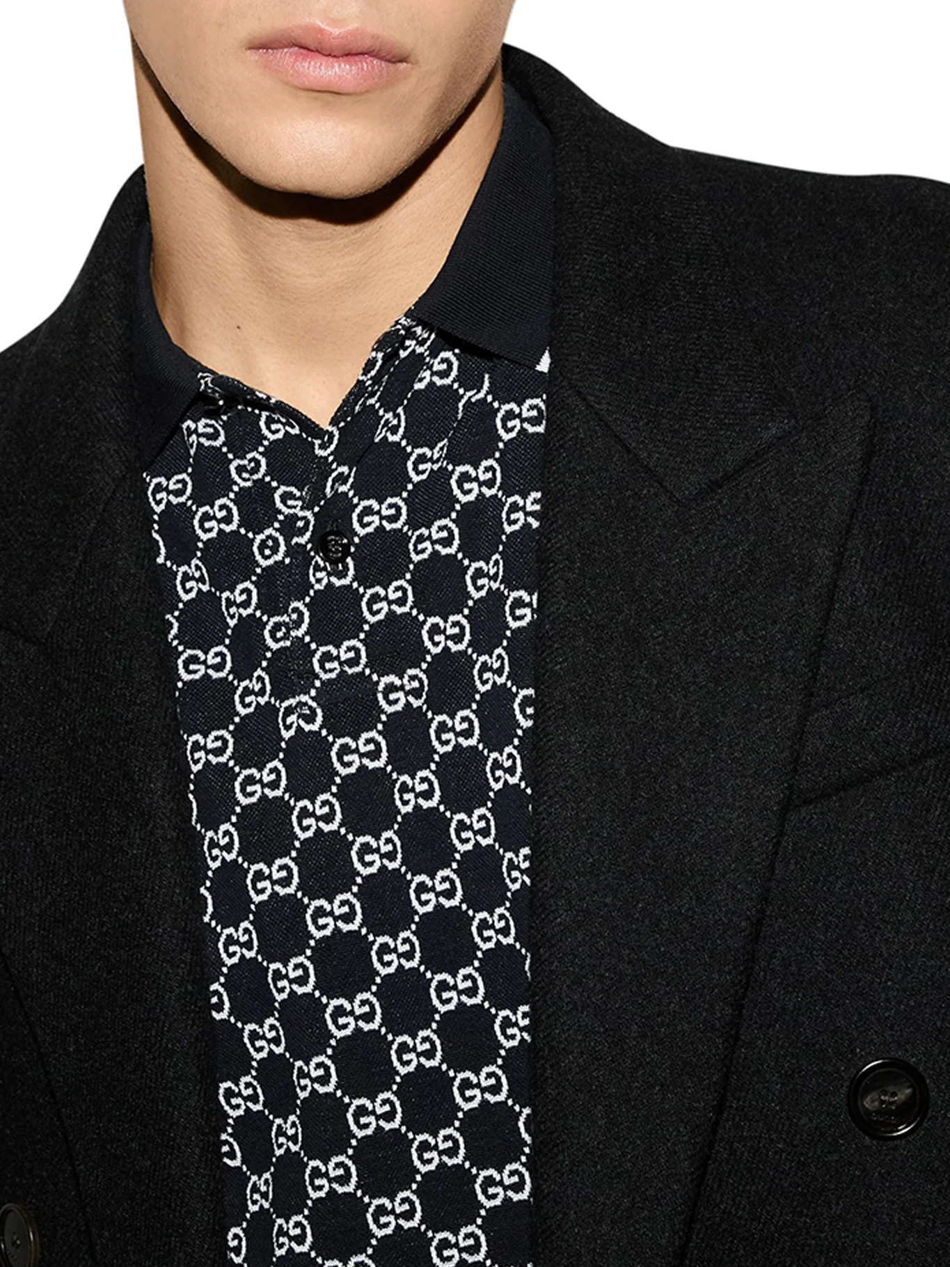 GG JACQUARD COTTON PIQUET POLO - Image 4