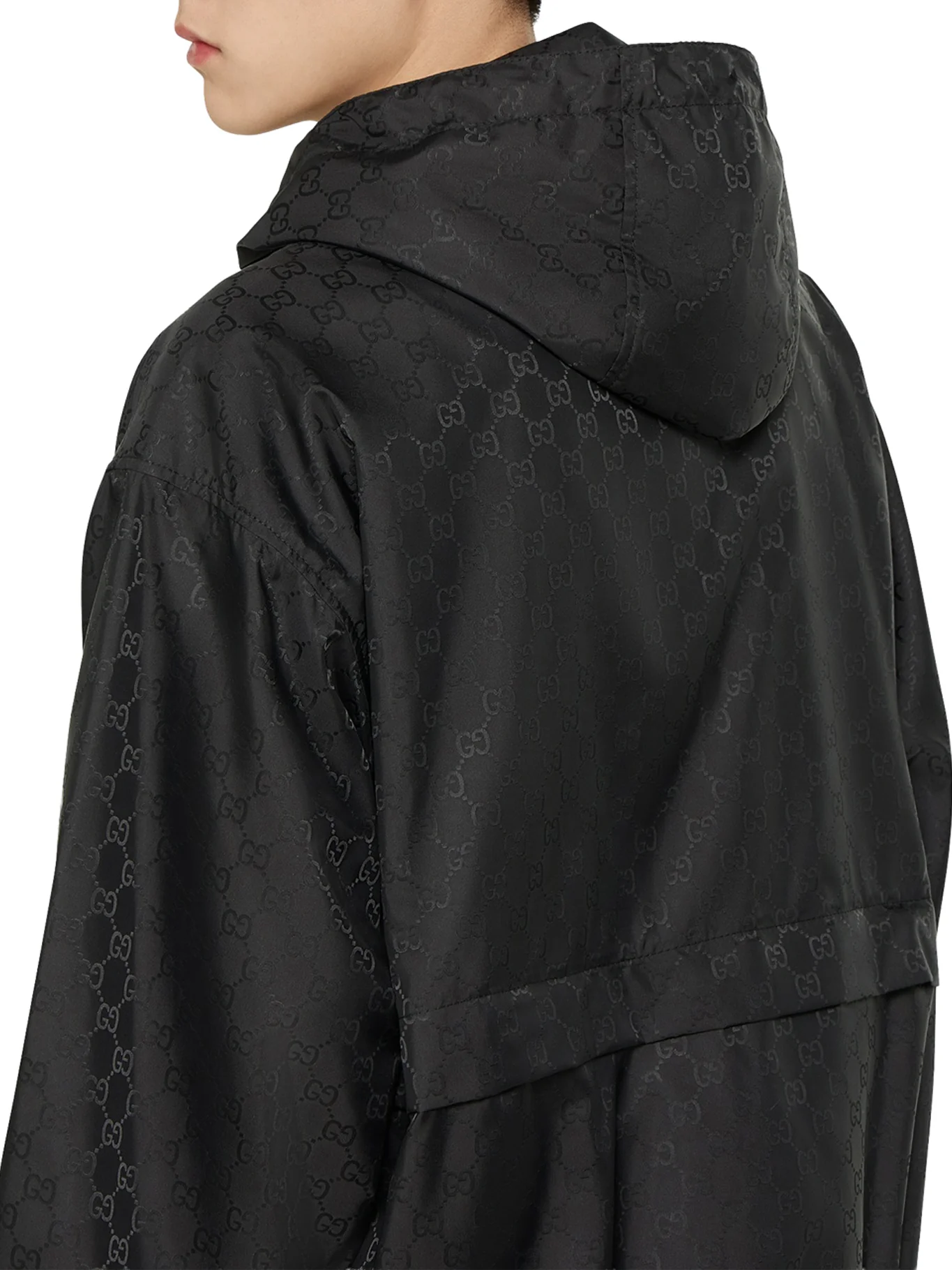 GG JACQUARD NYLON ZIP-UP JACKET - Image 5