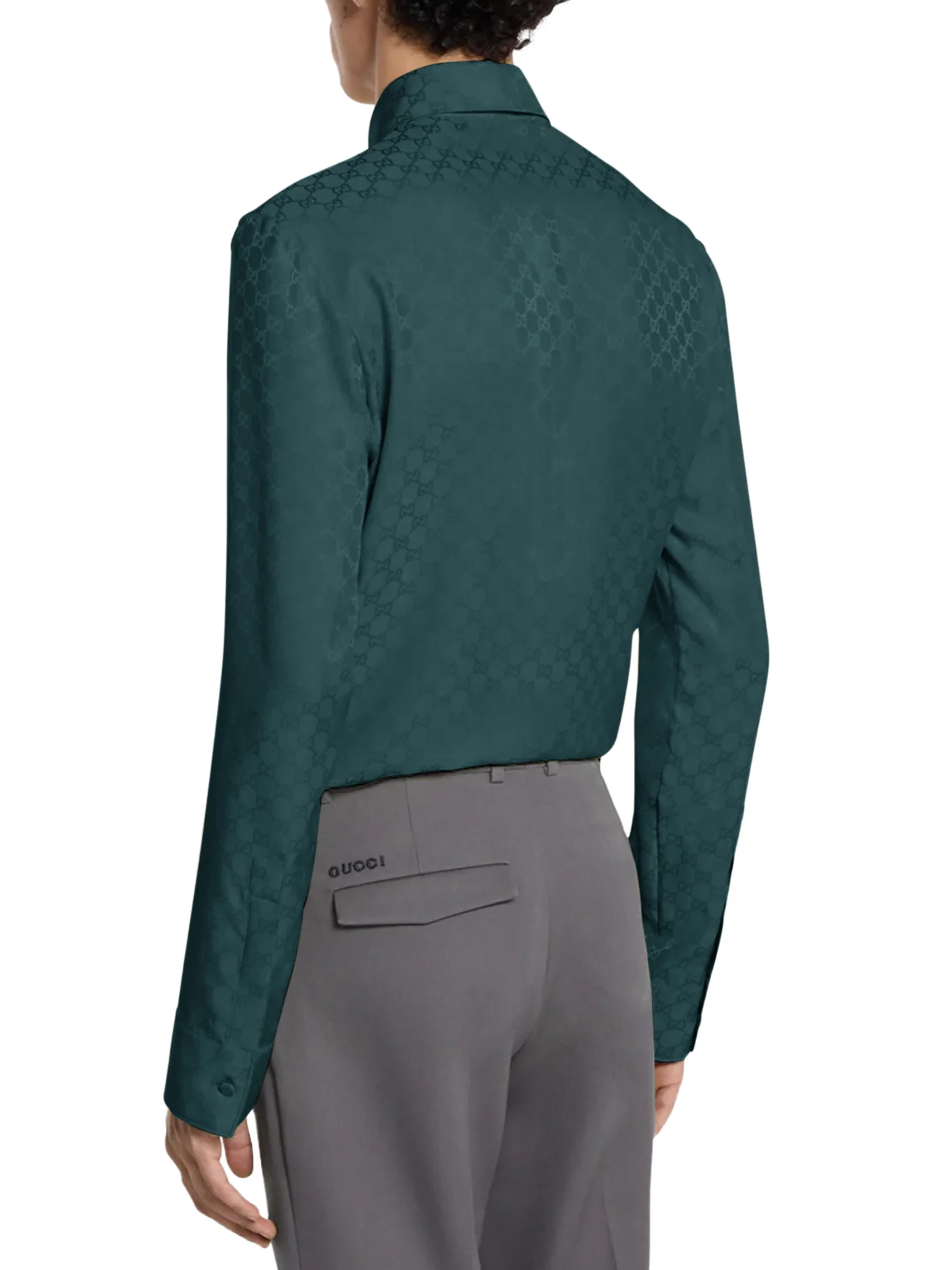 GG JACQUARD SILK SHIRT - Image 3