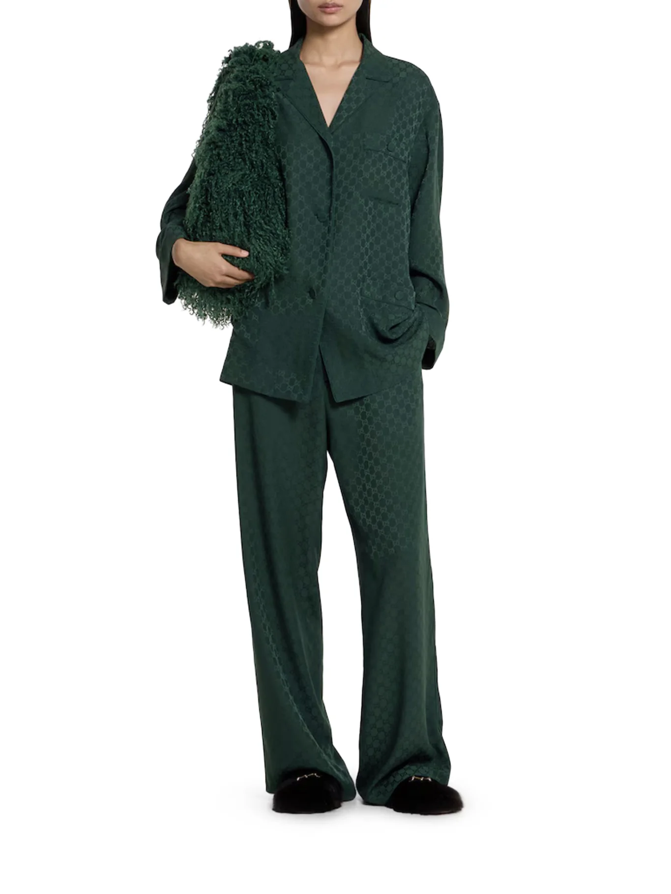 GG JACQUARD SILK SHIRT - Image 2