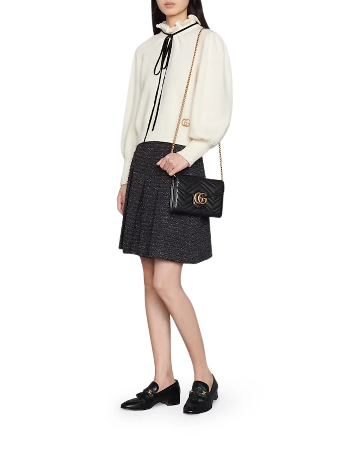 MINI GG MARMONT BAG IN MATELASSÉ LEATHER - Image 2