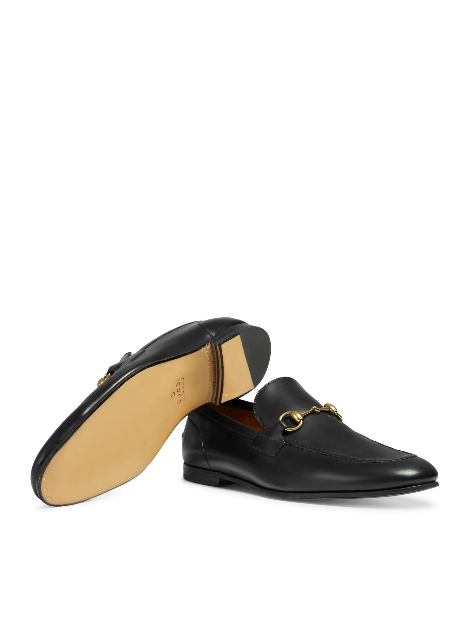 GUCCI JORDAAN MEN`S LEATHER LOAFER - Image 5