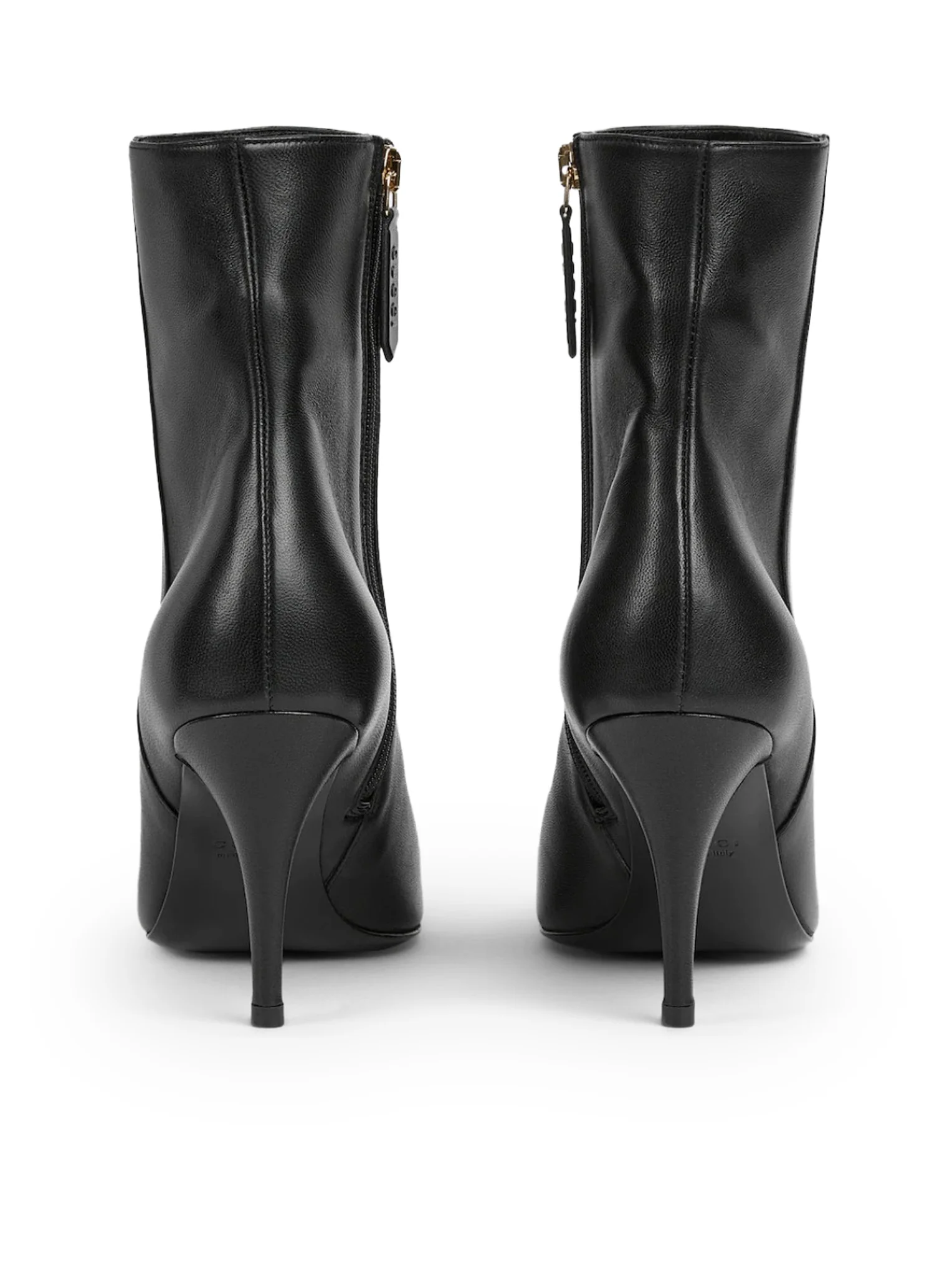 LEATHER ANKLE BOOTS WITH HORSEPIECE - Image 4