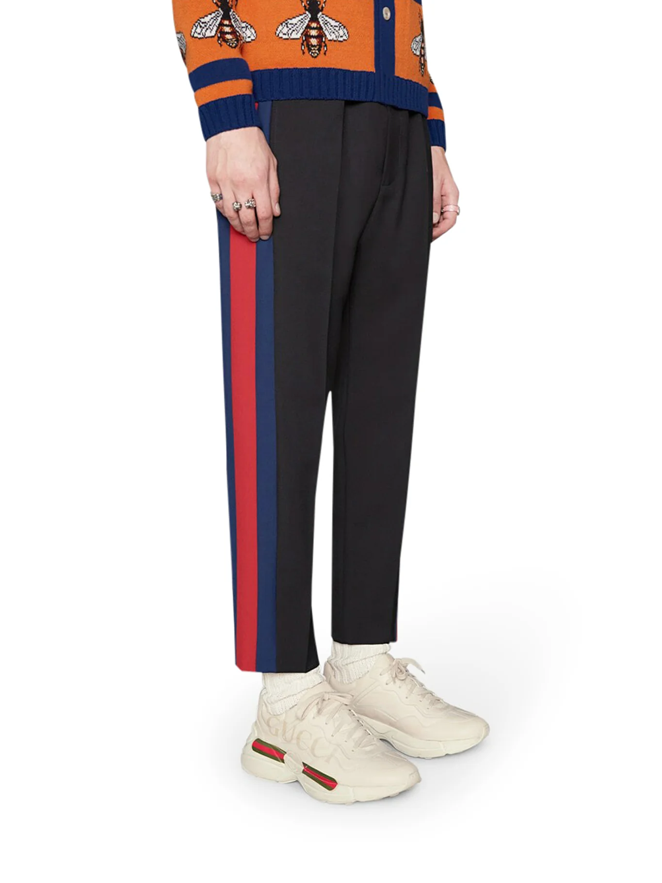 MEN`S RHYTON LEATHER WITH GUCCI LOGO - Image 2